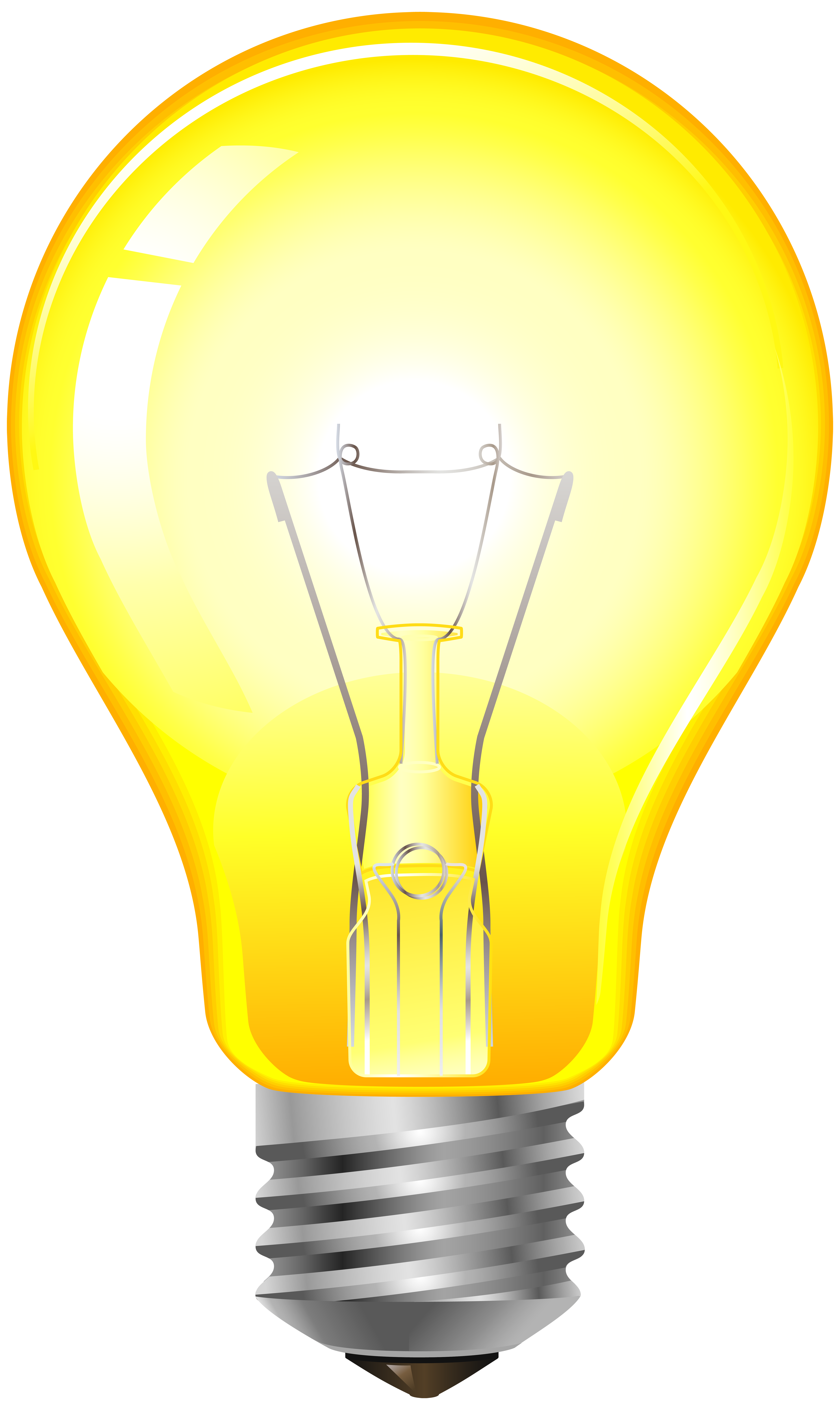 Yellow Light Bulb Png Clip Art Best Web Clipart