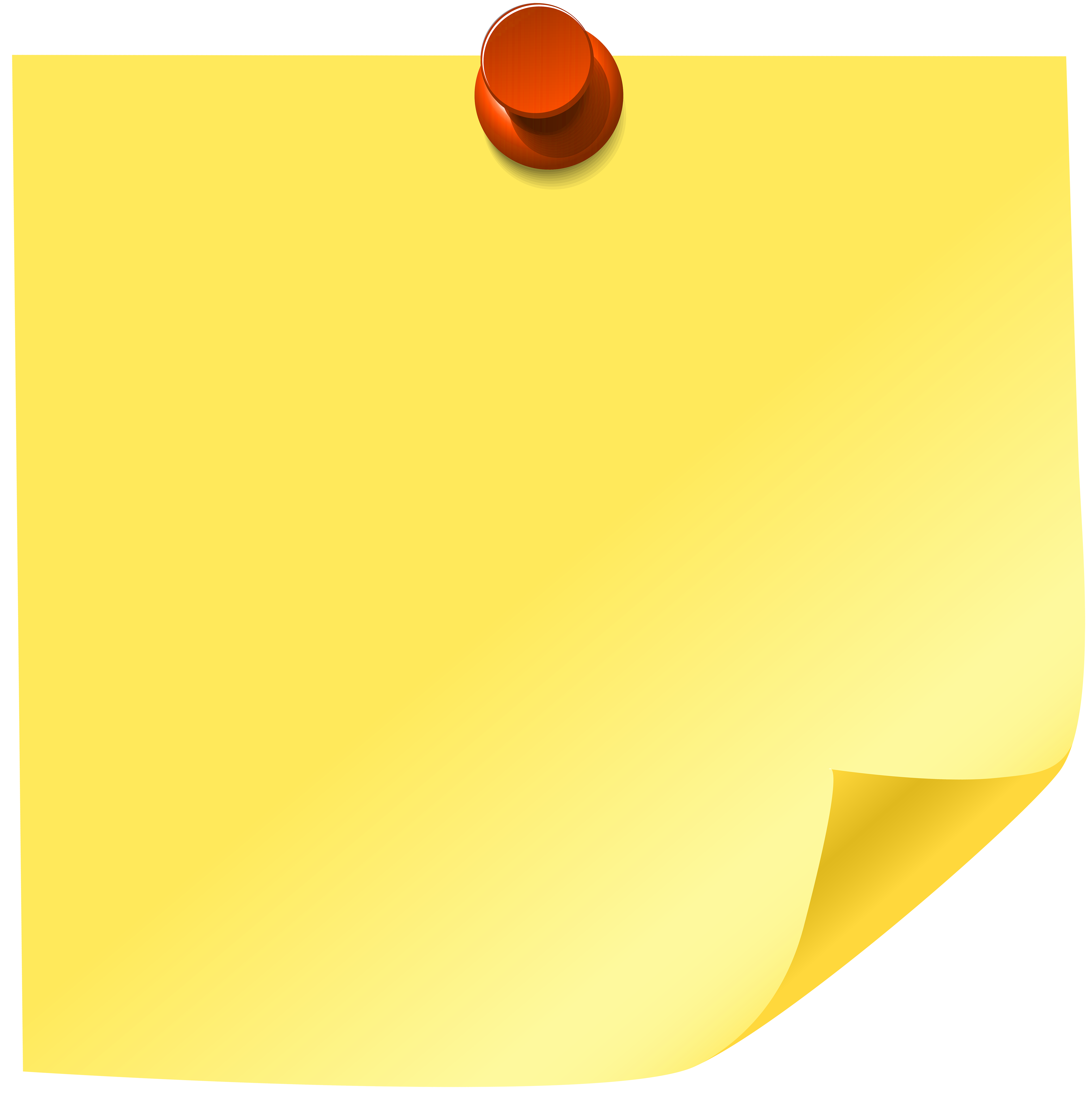Yellow Sticky Note PNG Clip Art - Best WEB Clipart