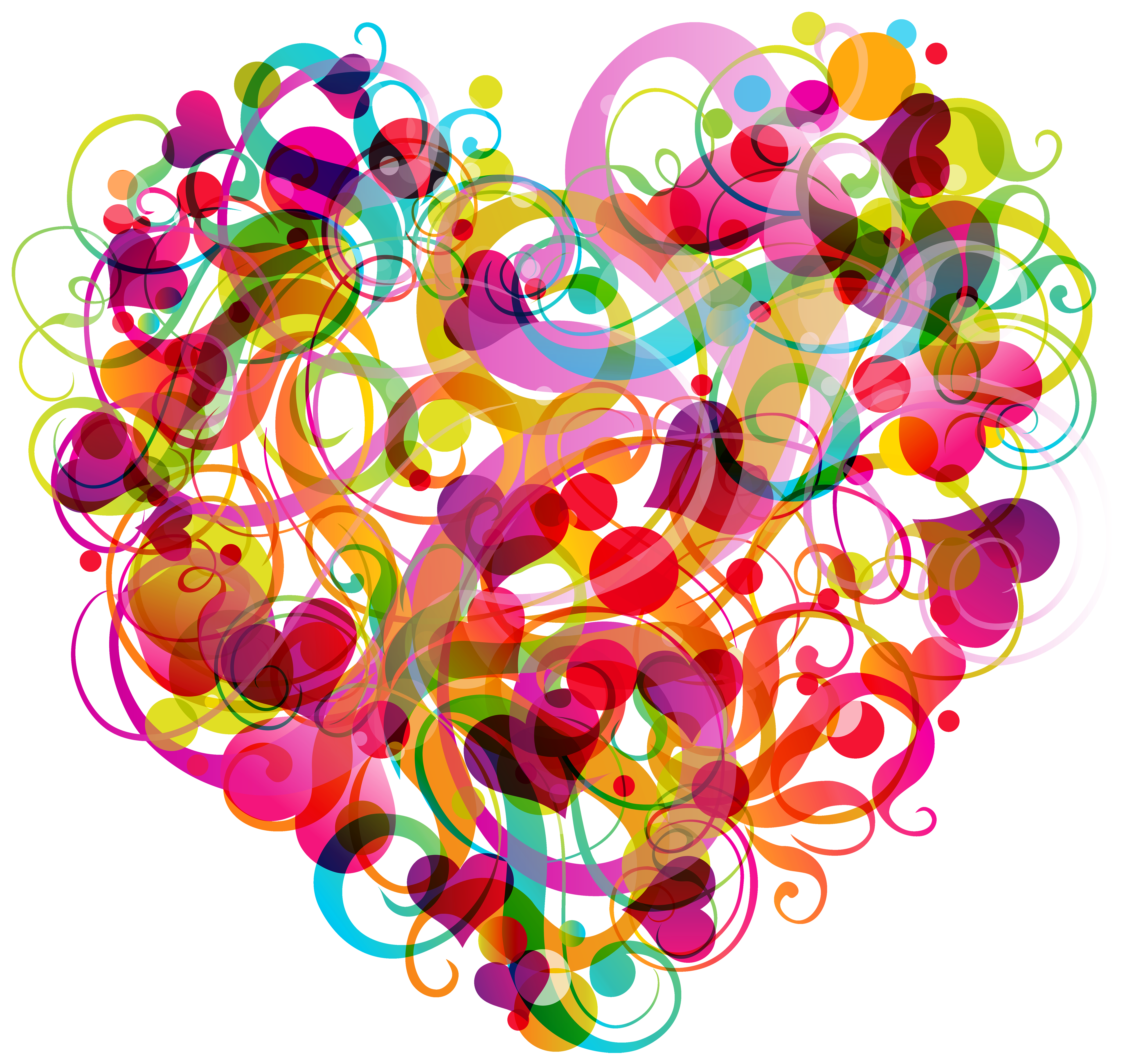 Abstract Colorful Heart PNG Clipart - Best WEB Clipart