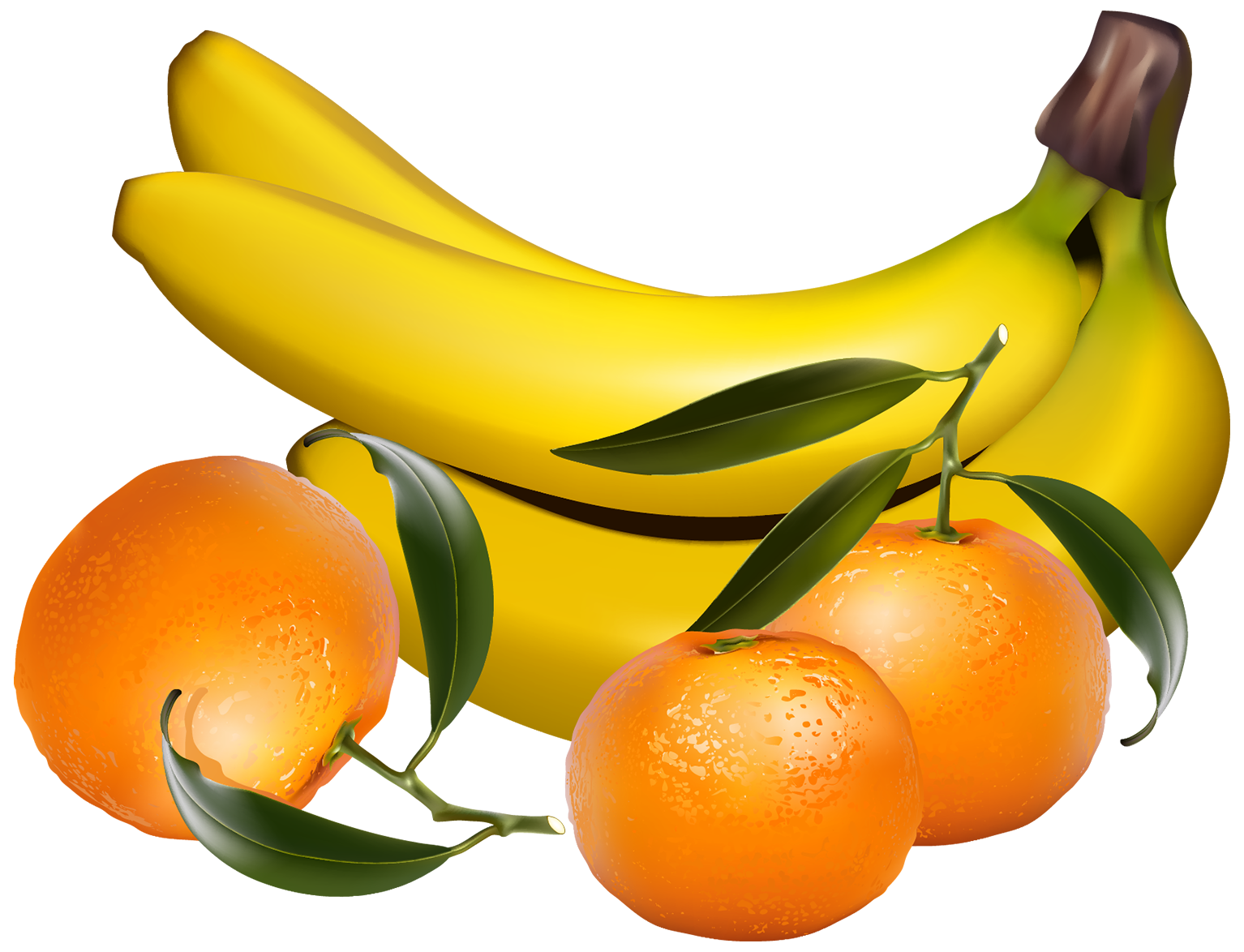 Bananas and Tangerines PNG Clipart - Best WEB Clipart
