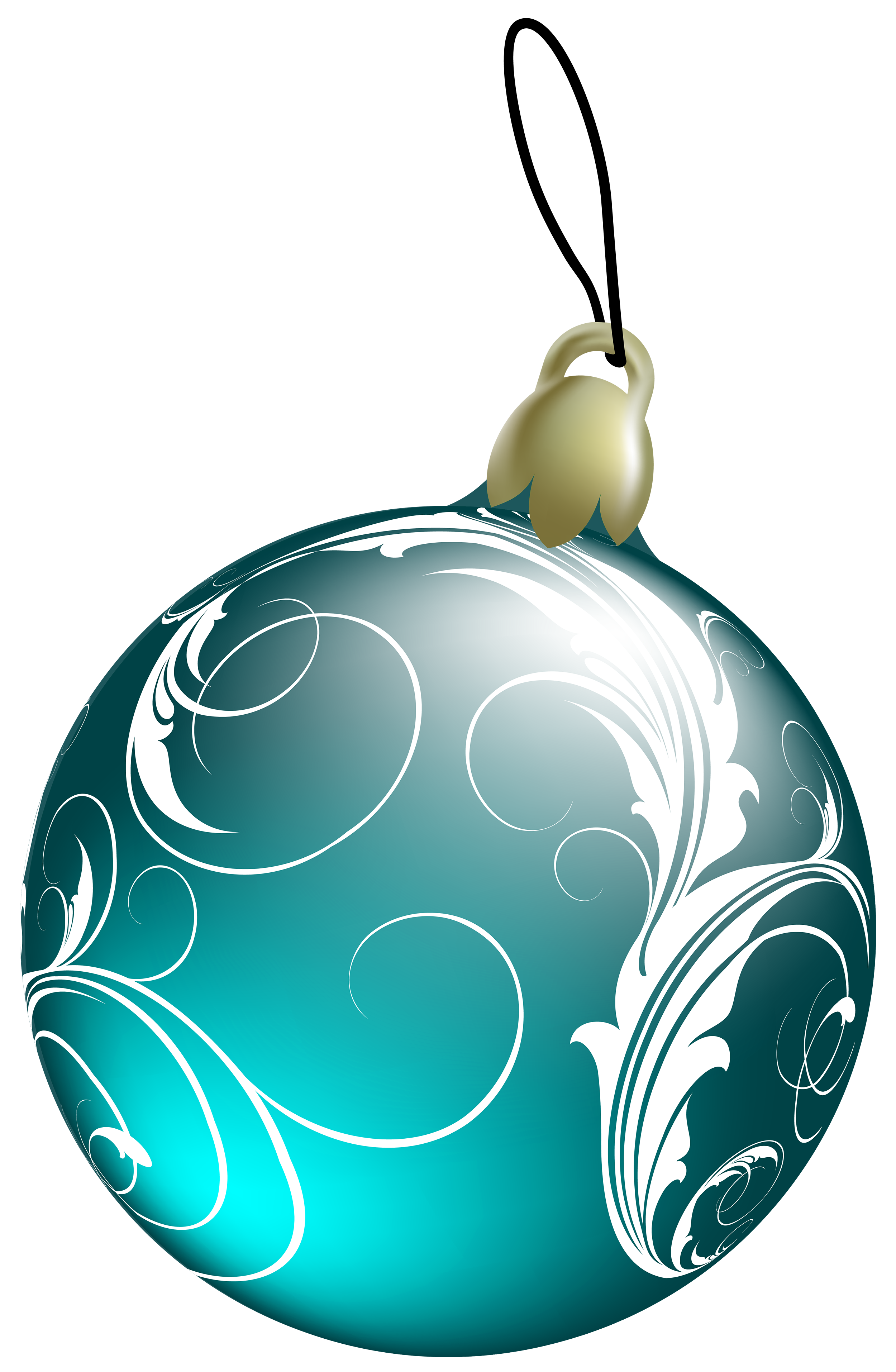 Beautiful Blue Christmas Ball PNG Clipart - Best WEB Clipart