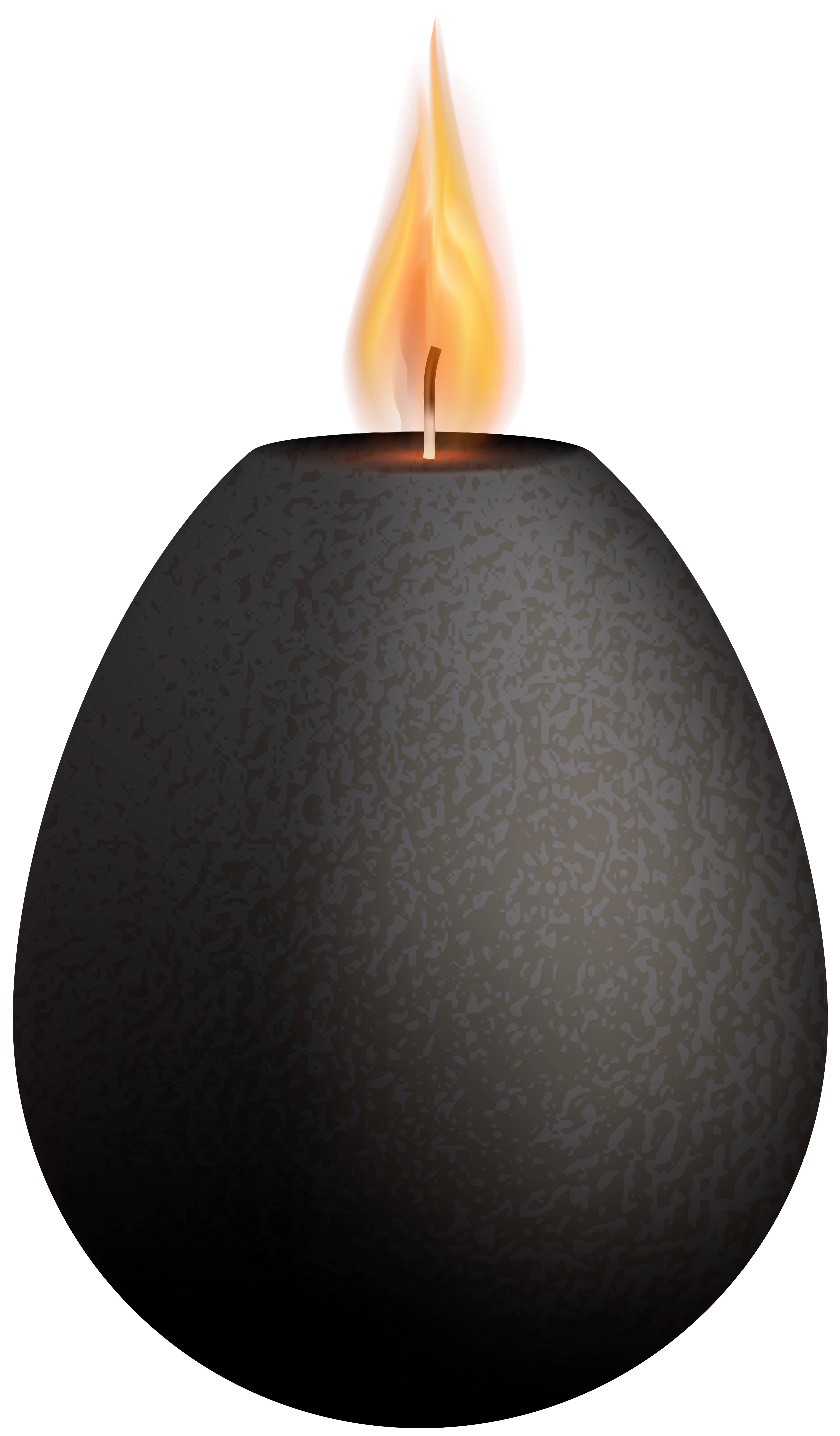 Black Deco Candle PNG Clip Art - Best WEB Clipart