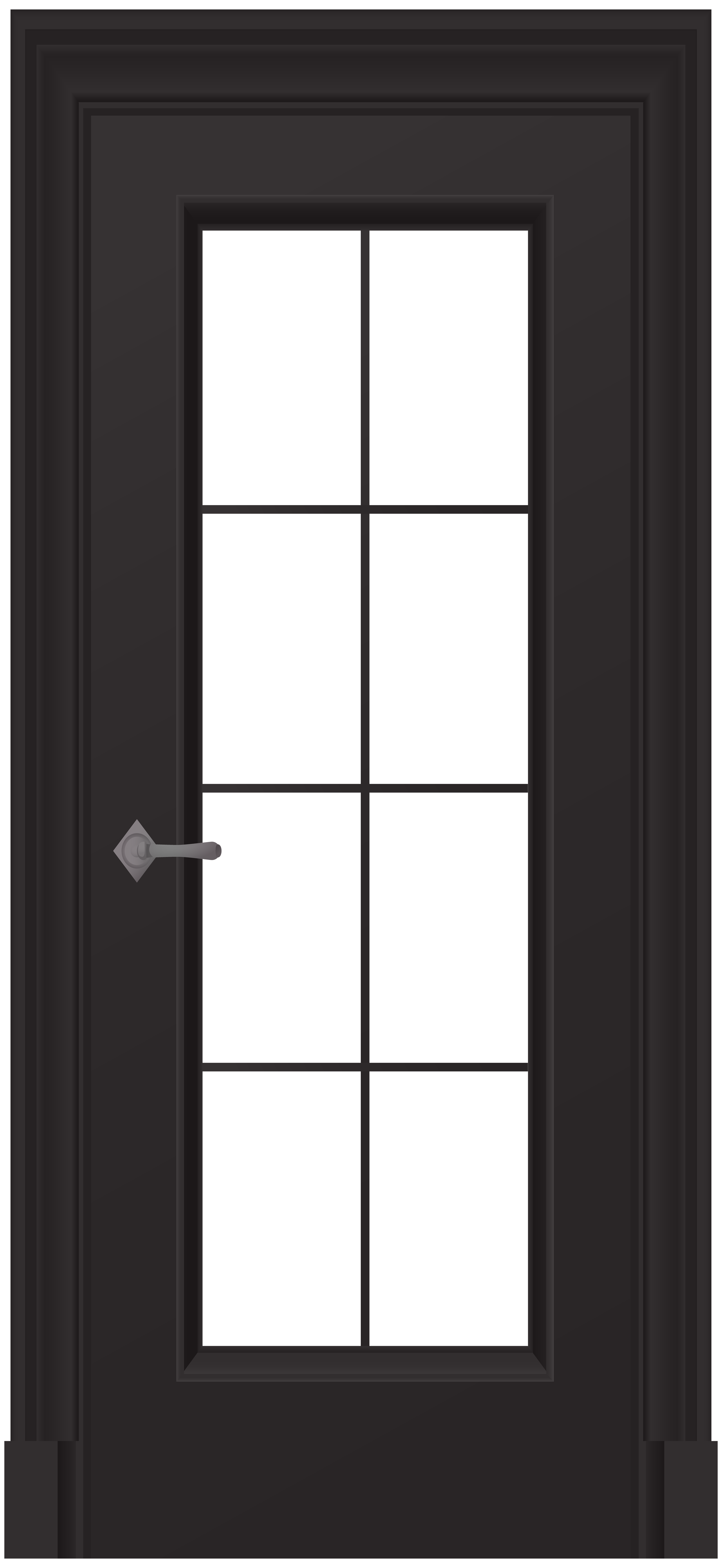 Black Door PNG Clip Art - Best WEB Clipart