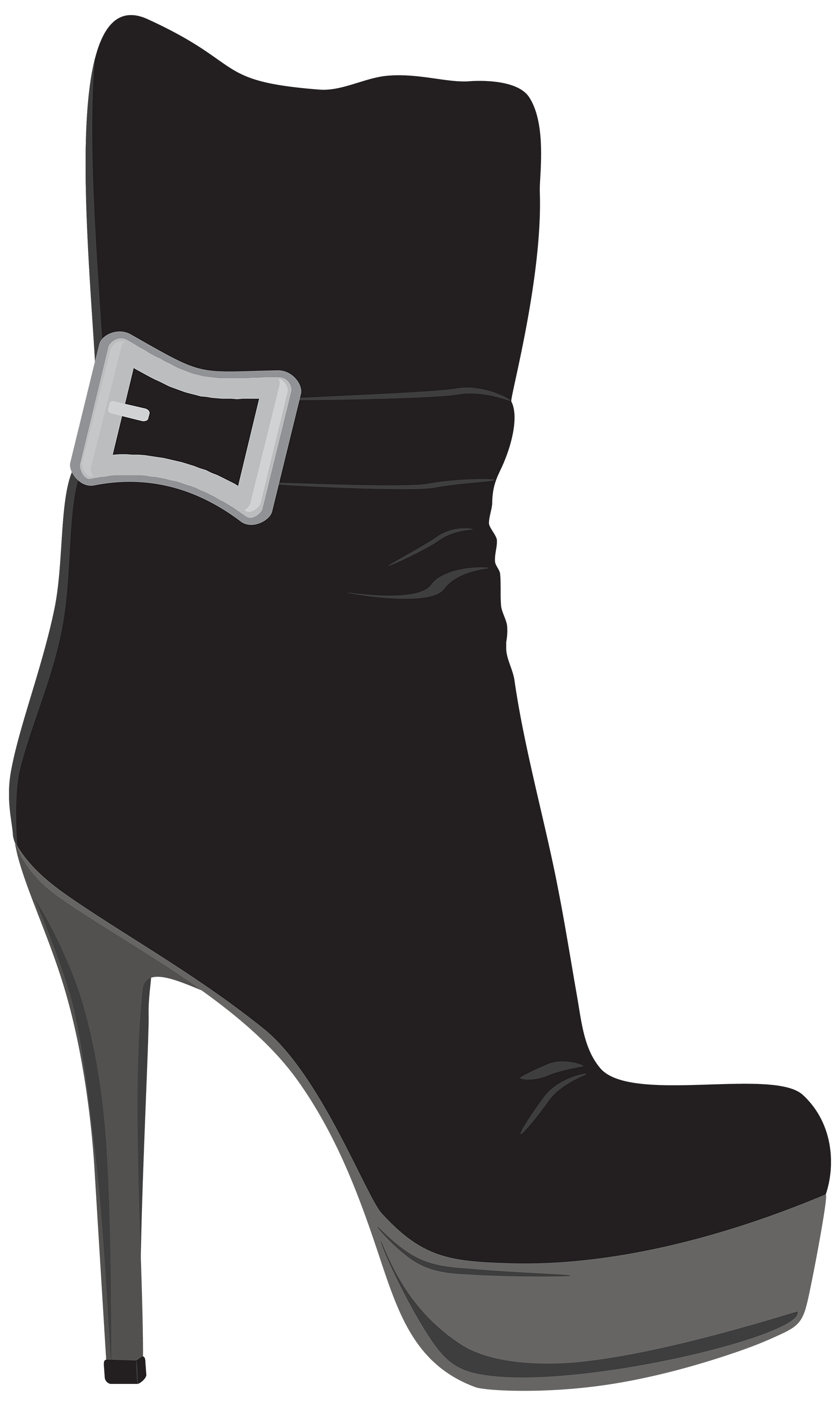 Black Female Boots PNG Clipart - Best WEB Clipart