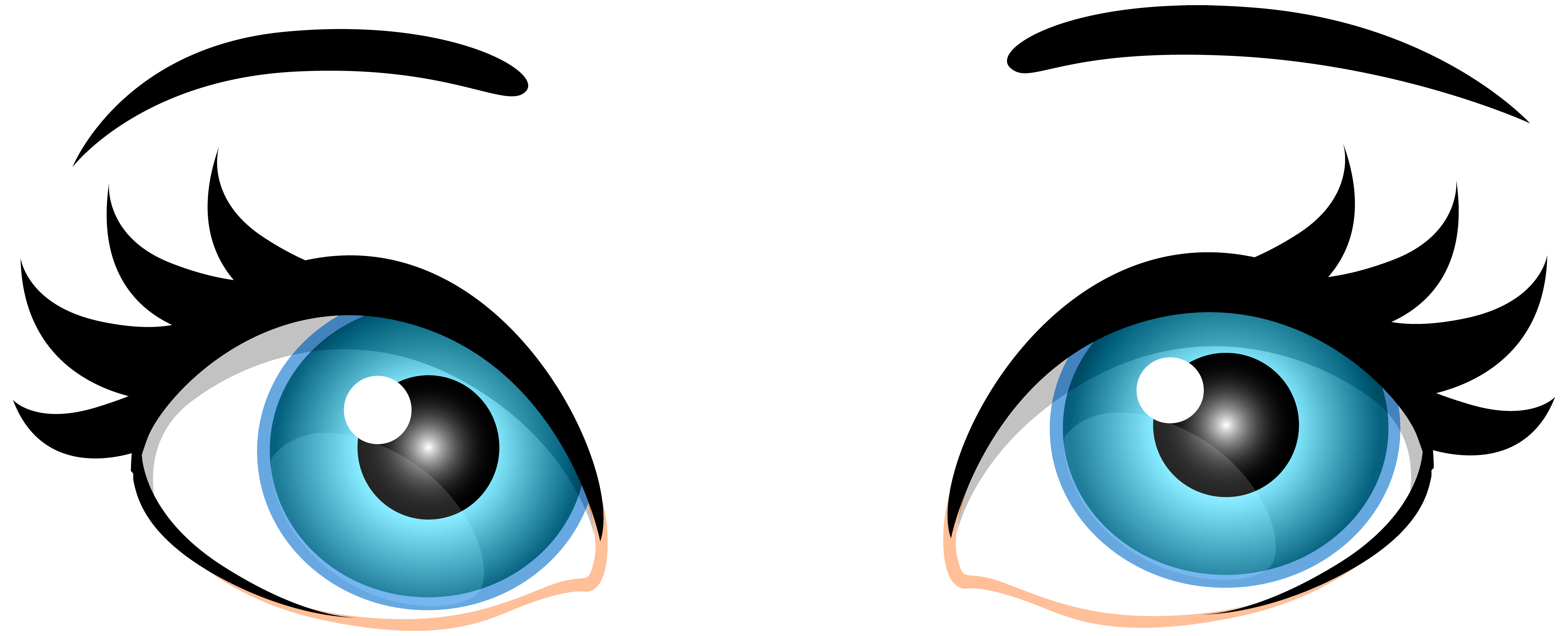 Blue Female Eyes PNG Clip Art - Best WEB Clipart