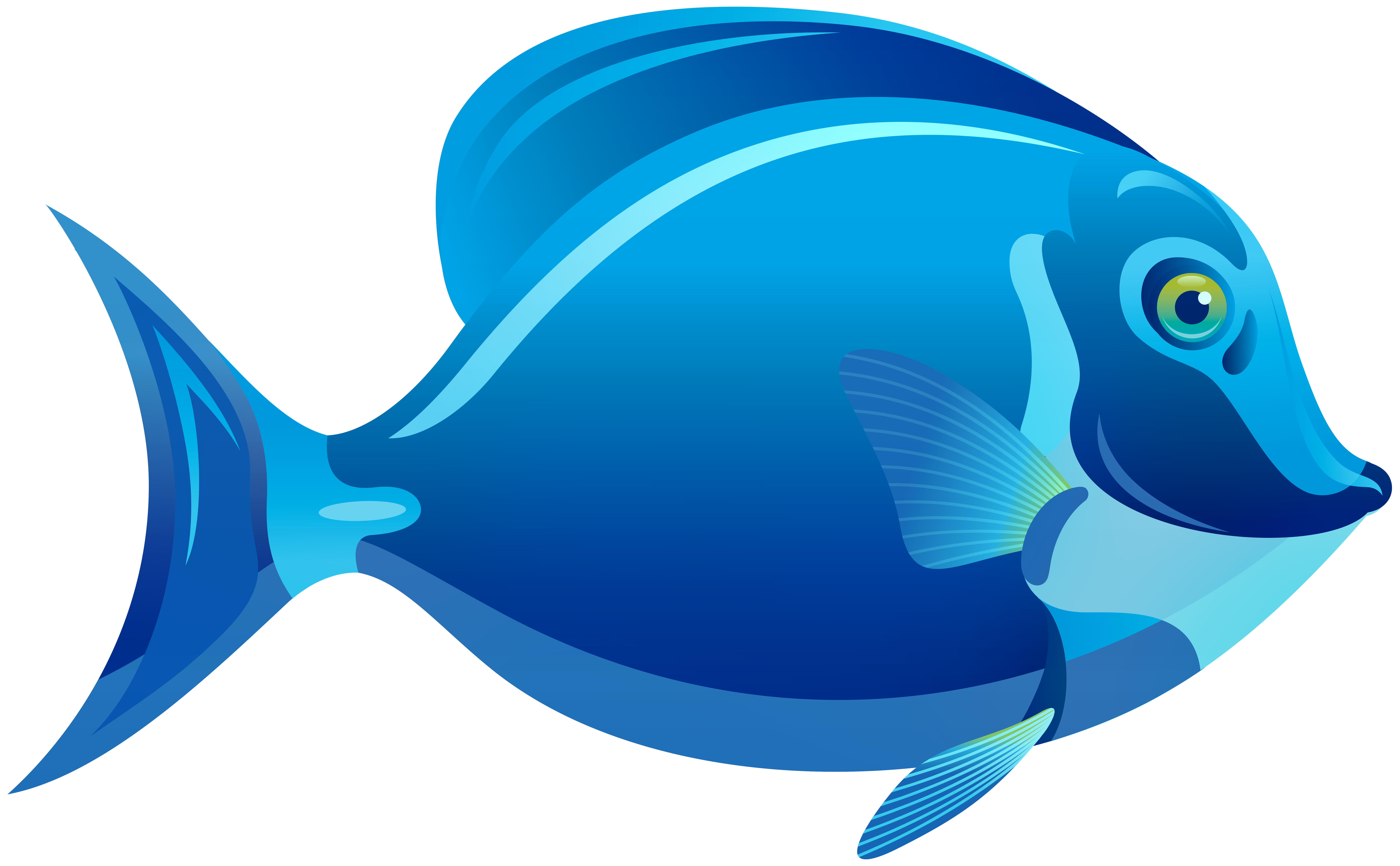 Blue Fish PNG Clipart - Best WEB Clipart