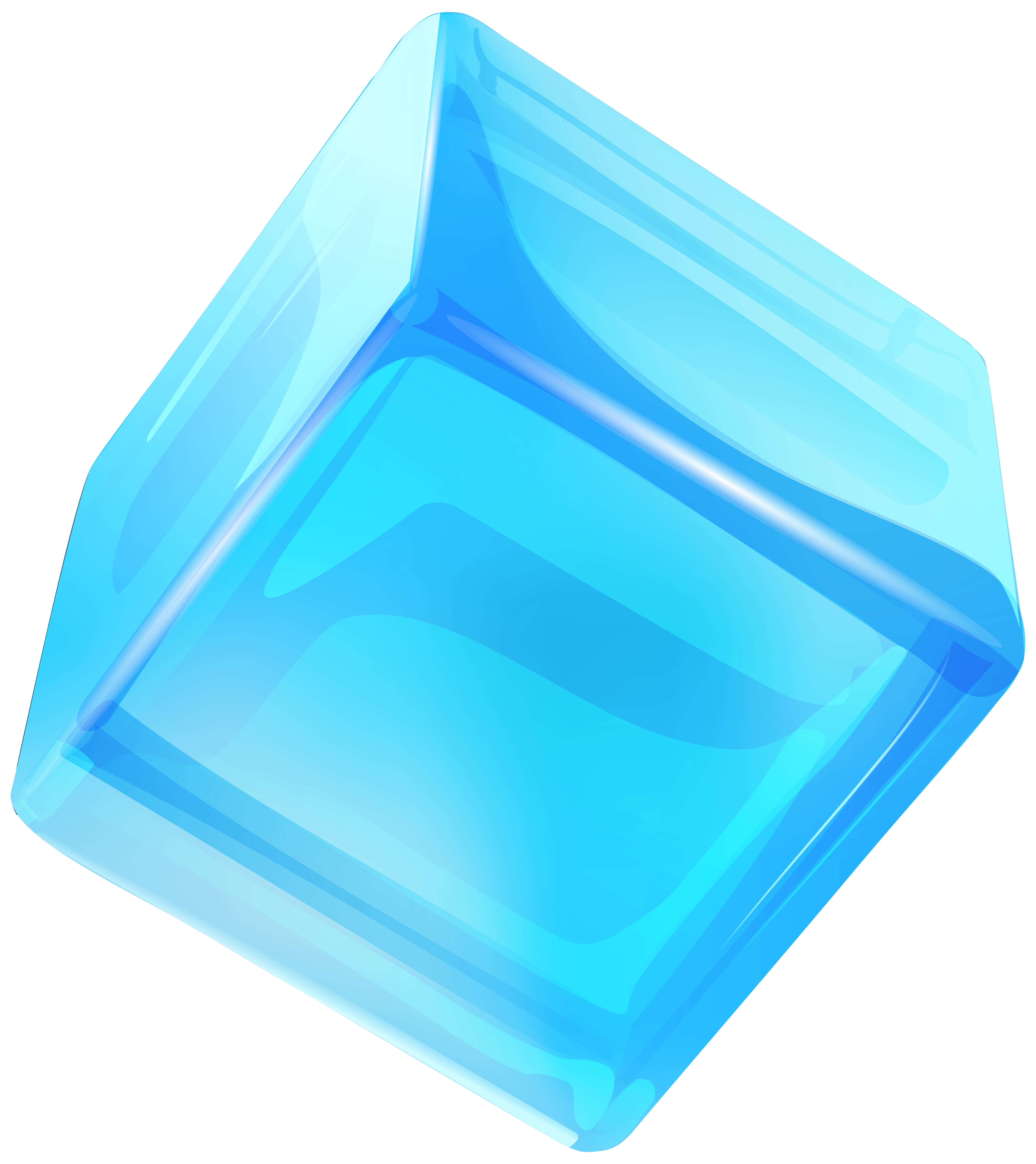 Blue Ice Cube PNG Clip Art - Best WEB Clipart