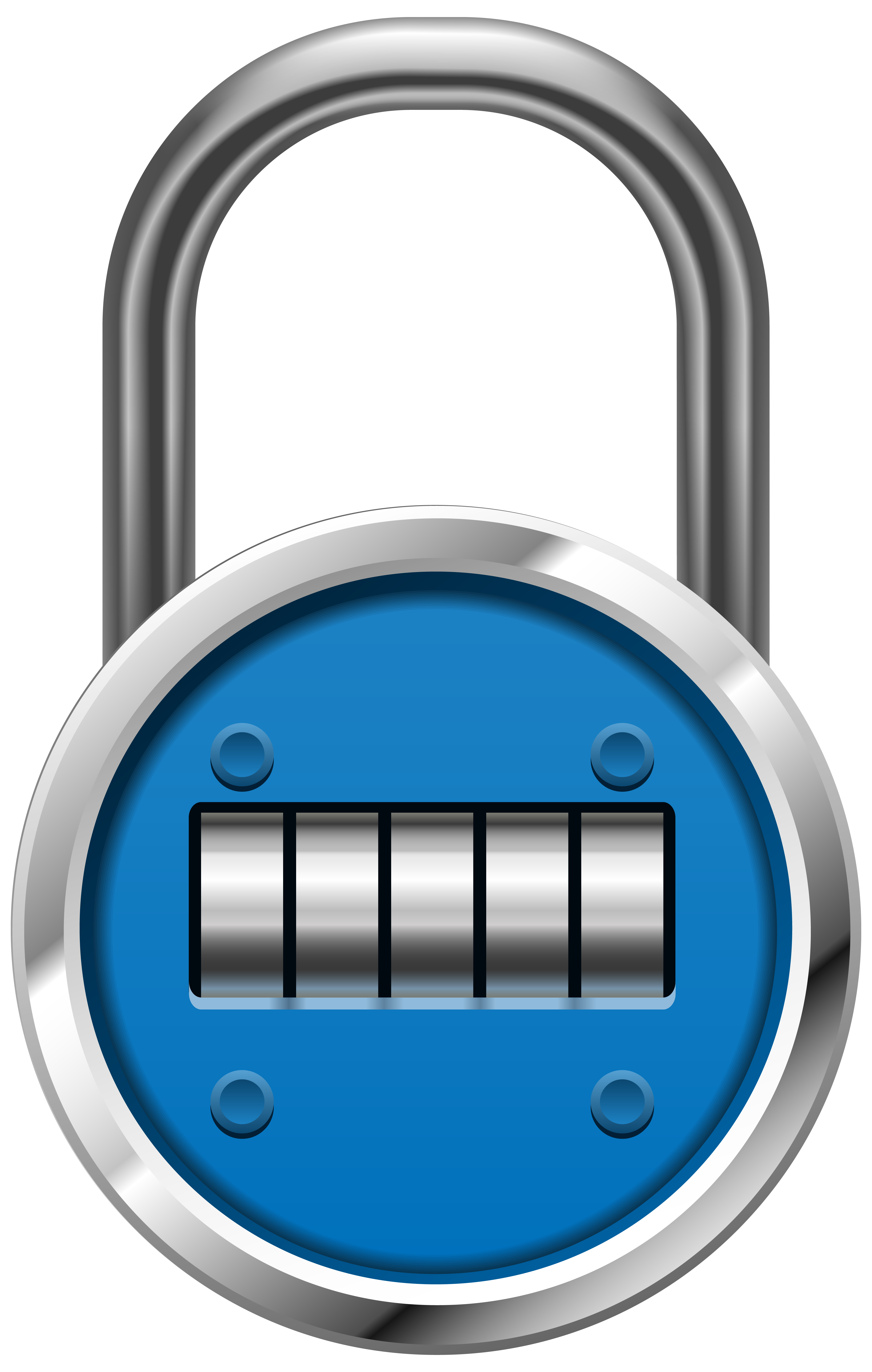 Blue Padlock PNG Clip Art - Best WEB Clipart