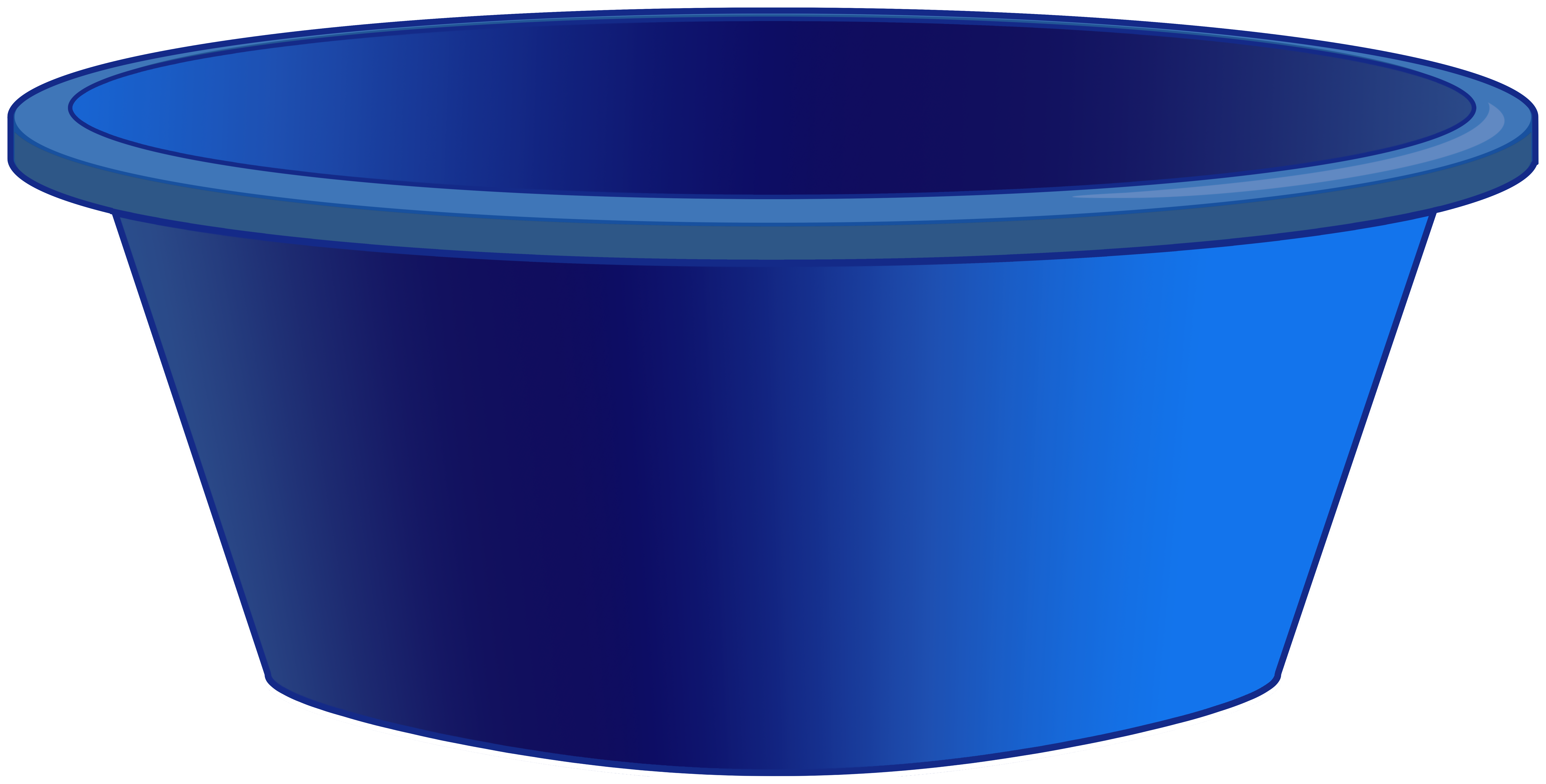 Blue Plastic Tub PNG Clipart - Best WEB Clipart