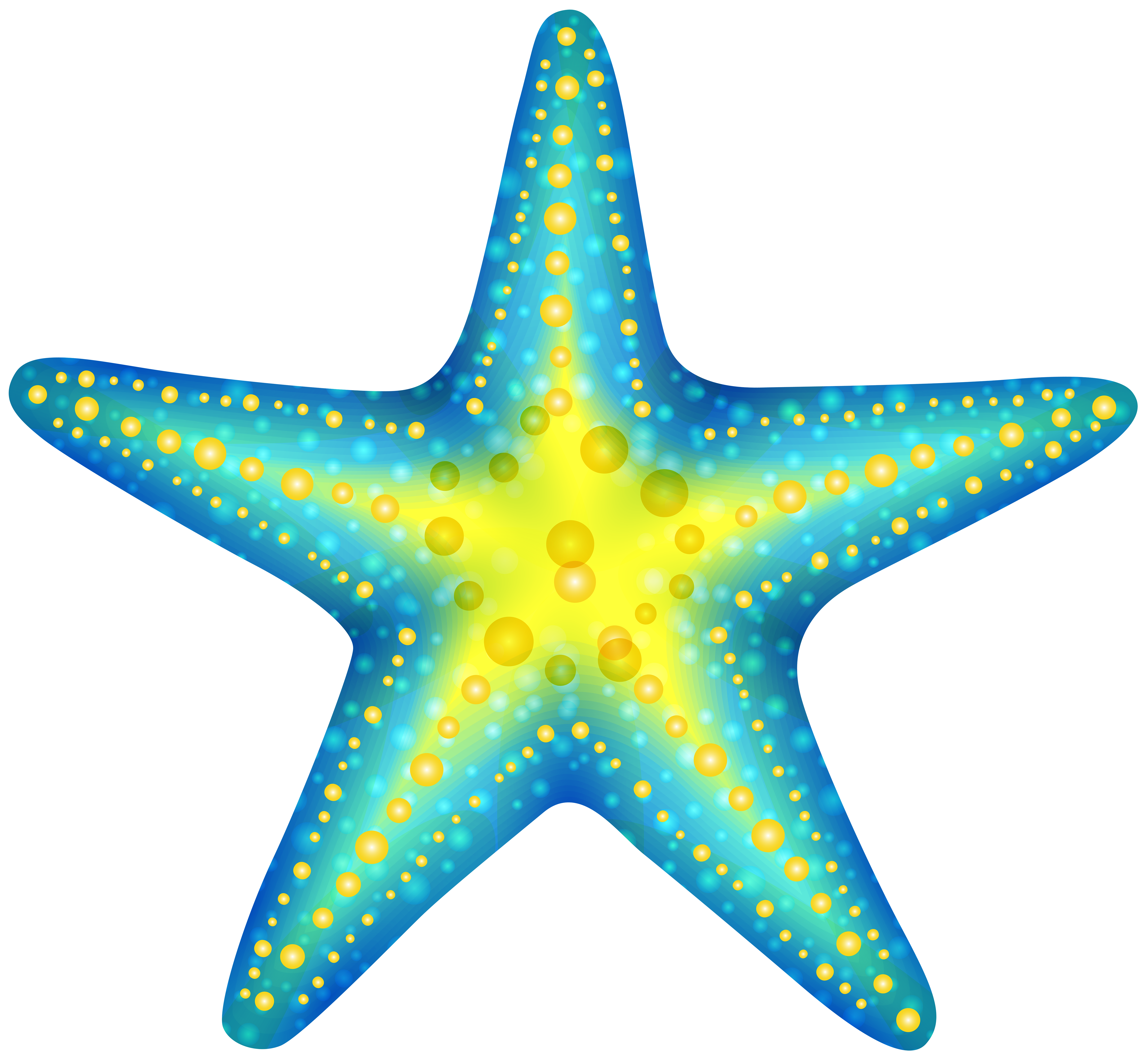 Blue Starfish PNG Clip Art - Best WEB Clipart