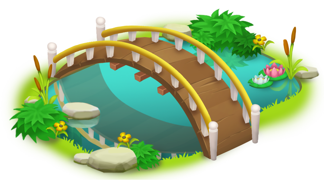 Bridge and Pond PNG Clip Art - Best WEB Clipart