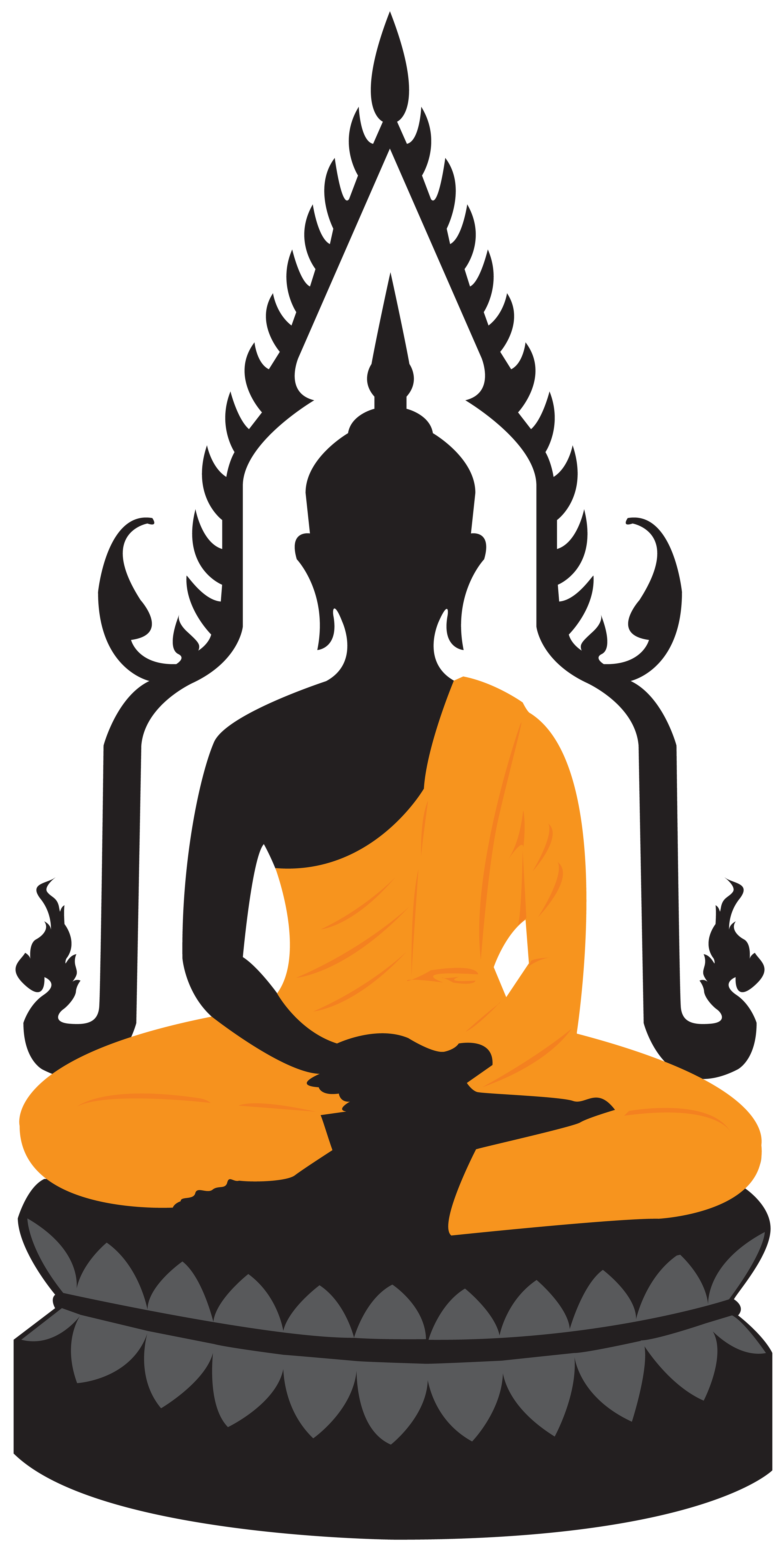 Buddha Lotus Statue PNG Clip Art - Best WEB Clipart