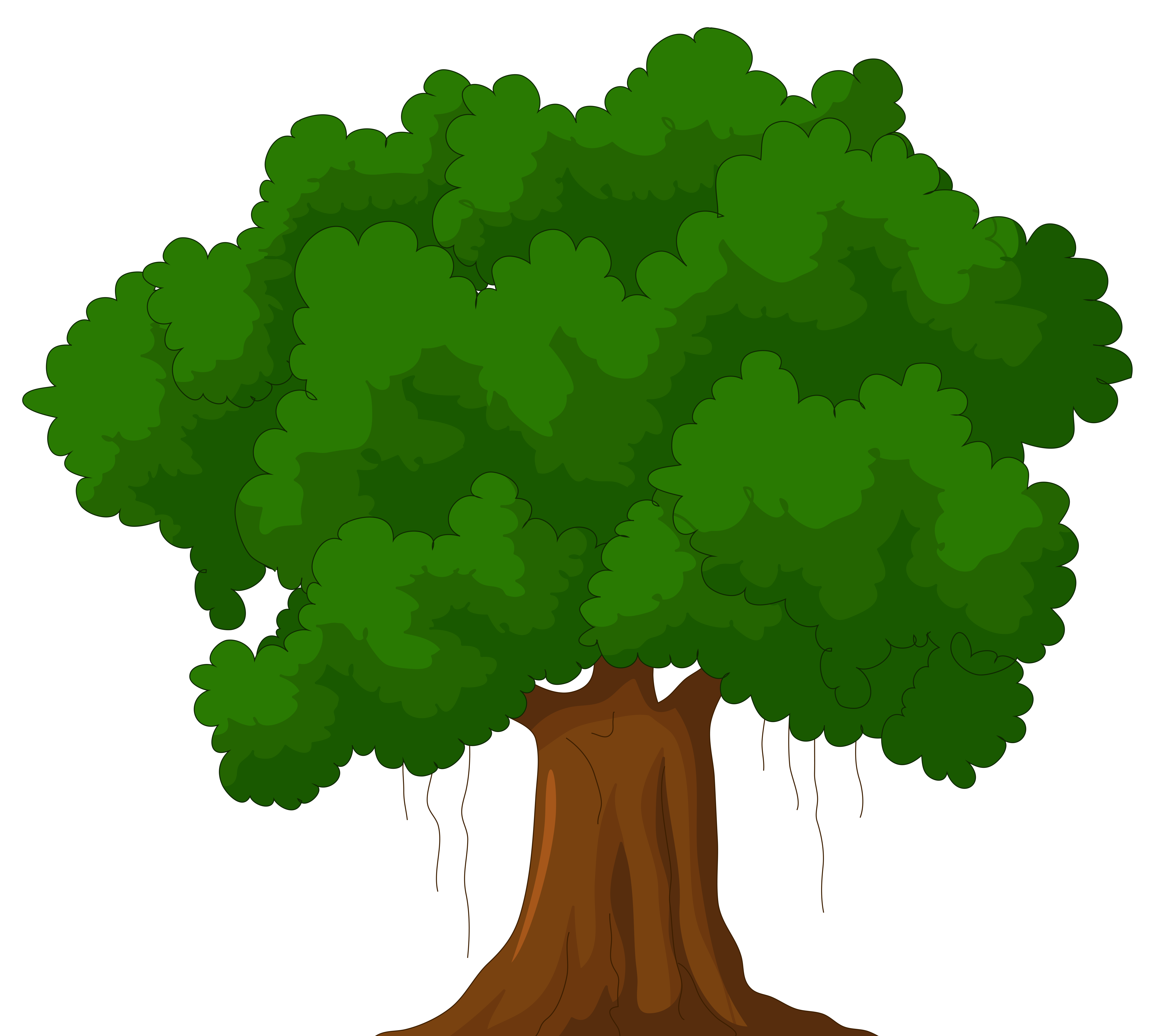 Cartoon Green Tree PNG Clipart - Best WEB Clipart