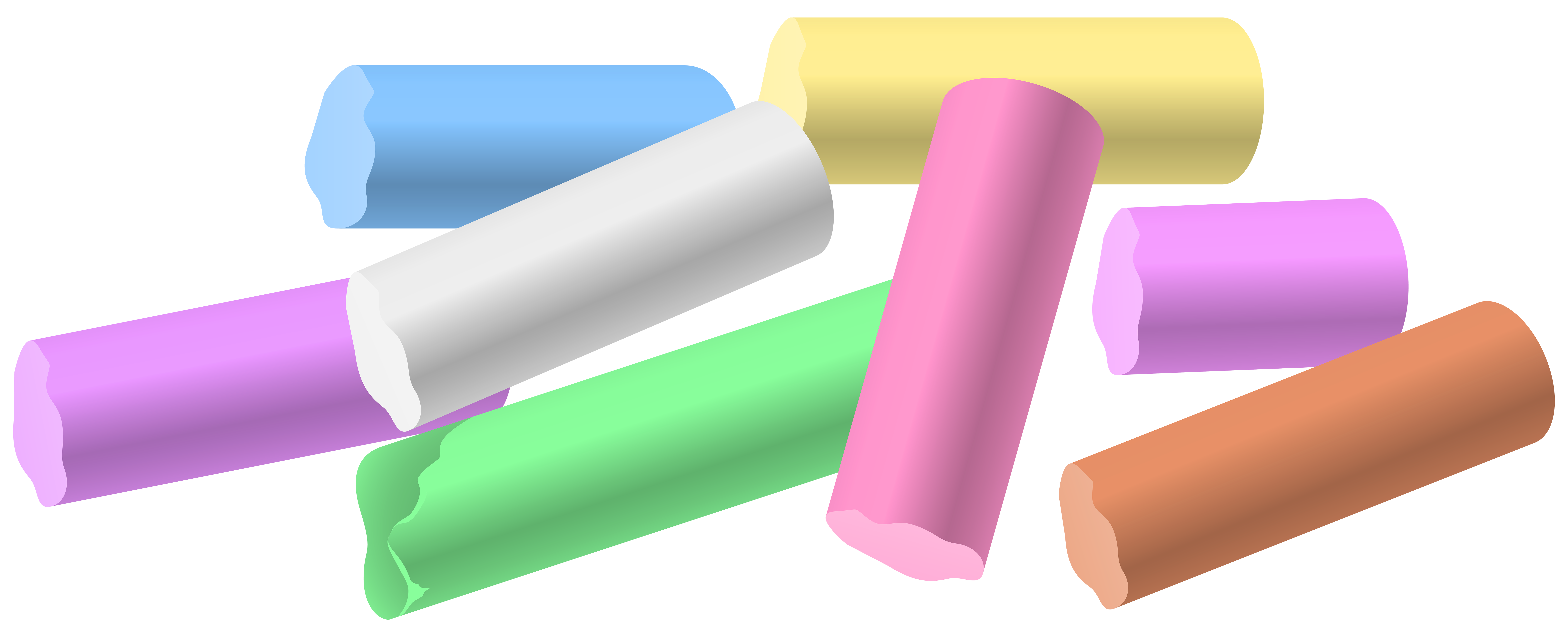 Chalk Pieces PNG Clip Art - Best WEB Clipart