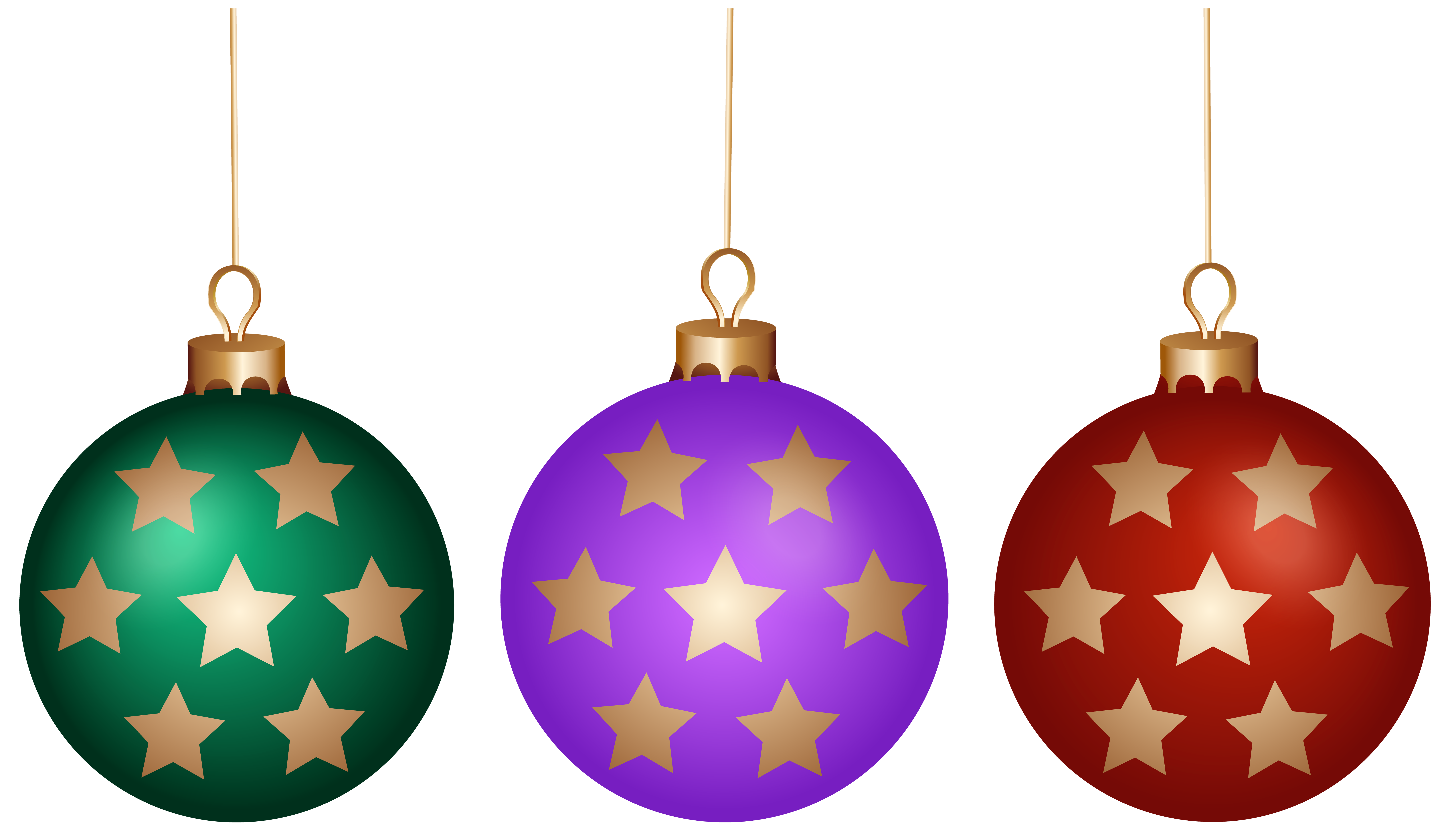 Christmas Balls Set PNG Clip Art - Best WEB Clipart