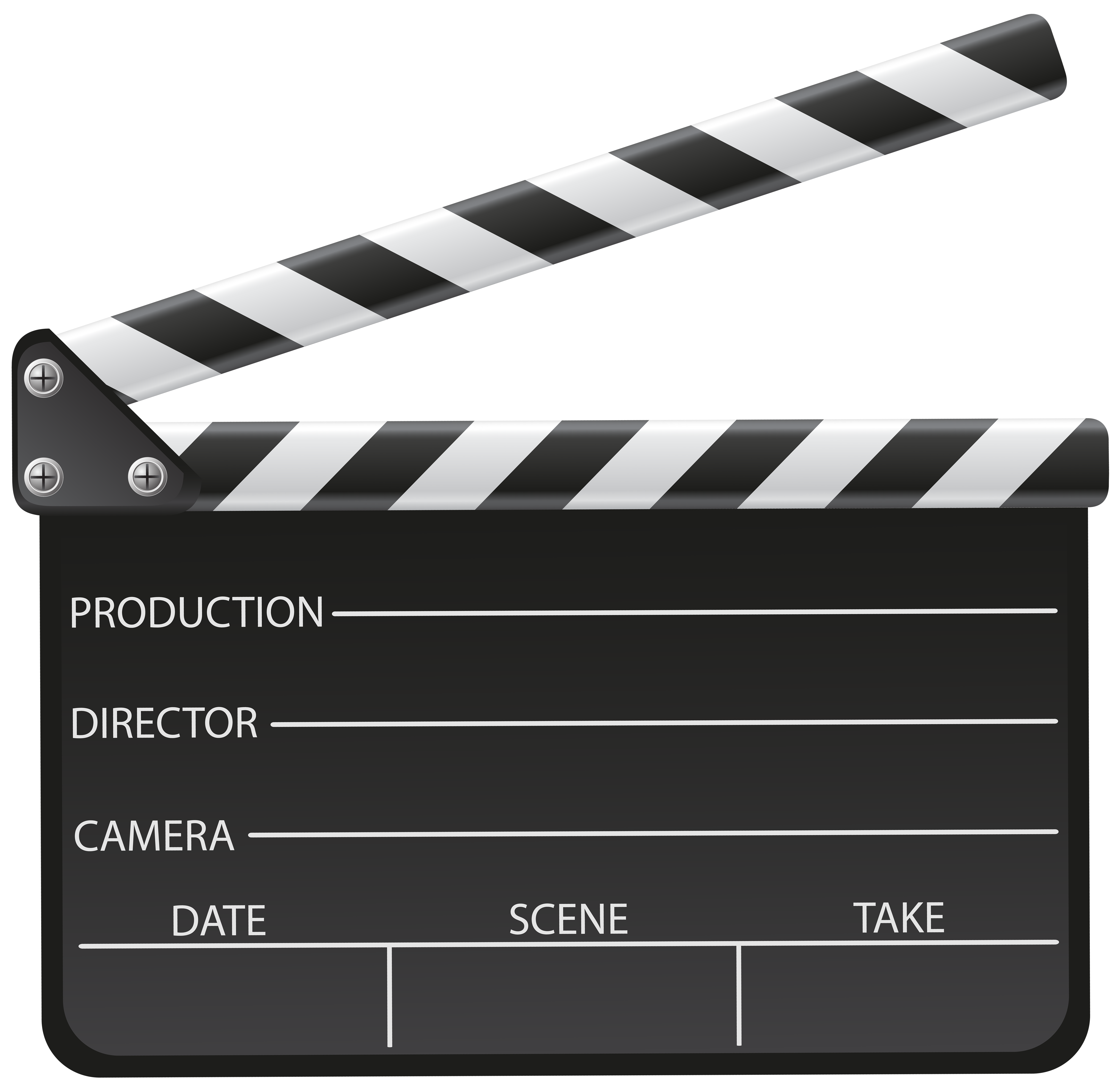 Cinema Clapboard PNG Clip Art - Best WEB Clipart