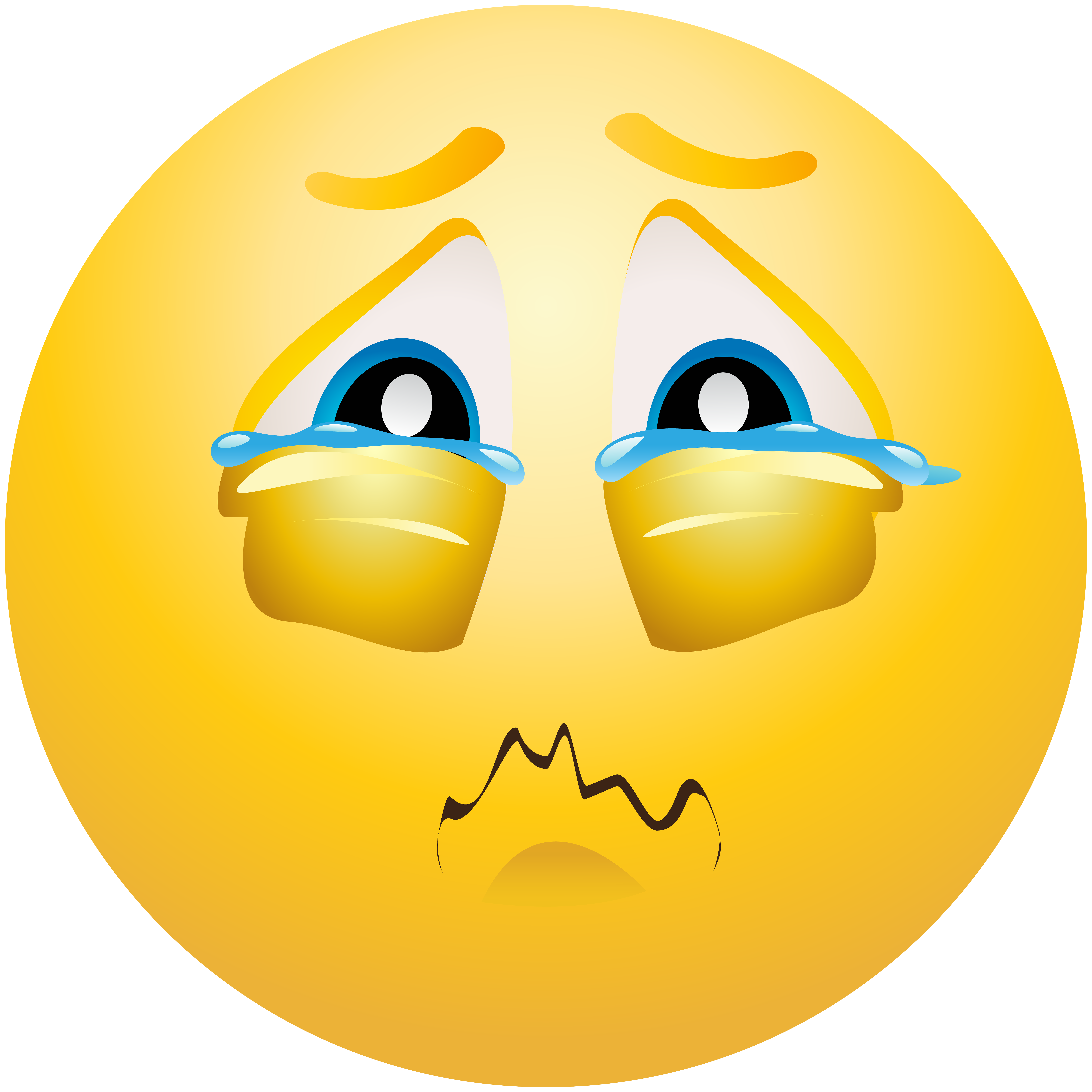 Crying Emoticon - Best WEB Clipart