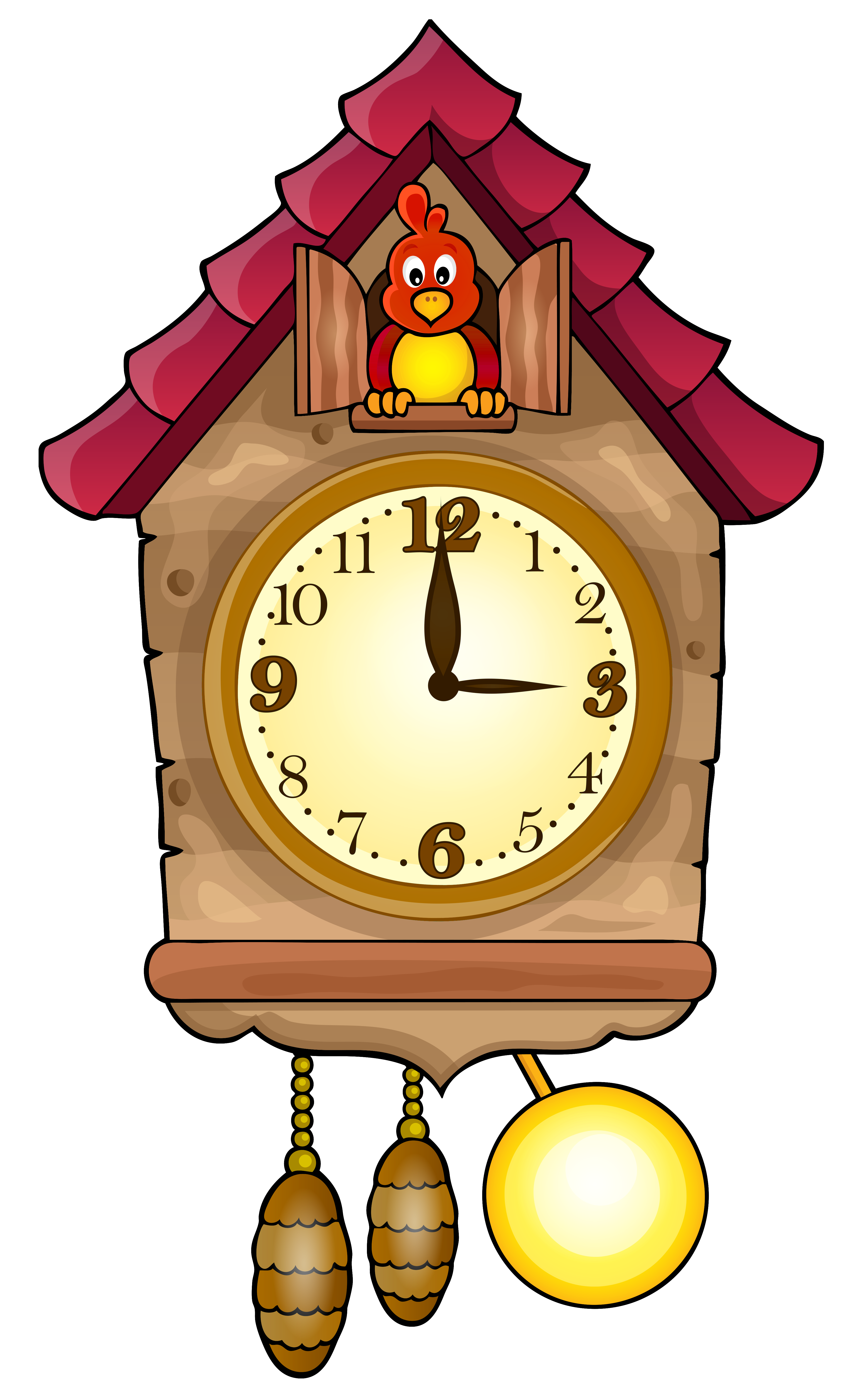 Cute Cuckoo Clock PNG Clip Art - Best WEB Clipart