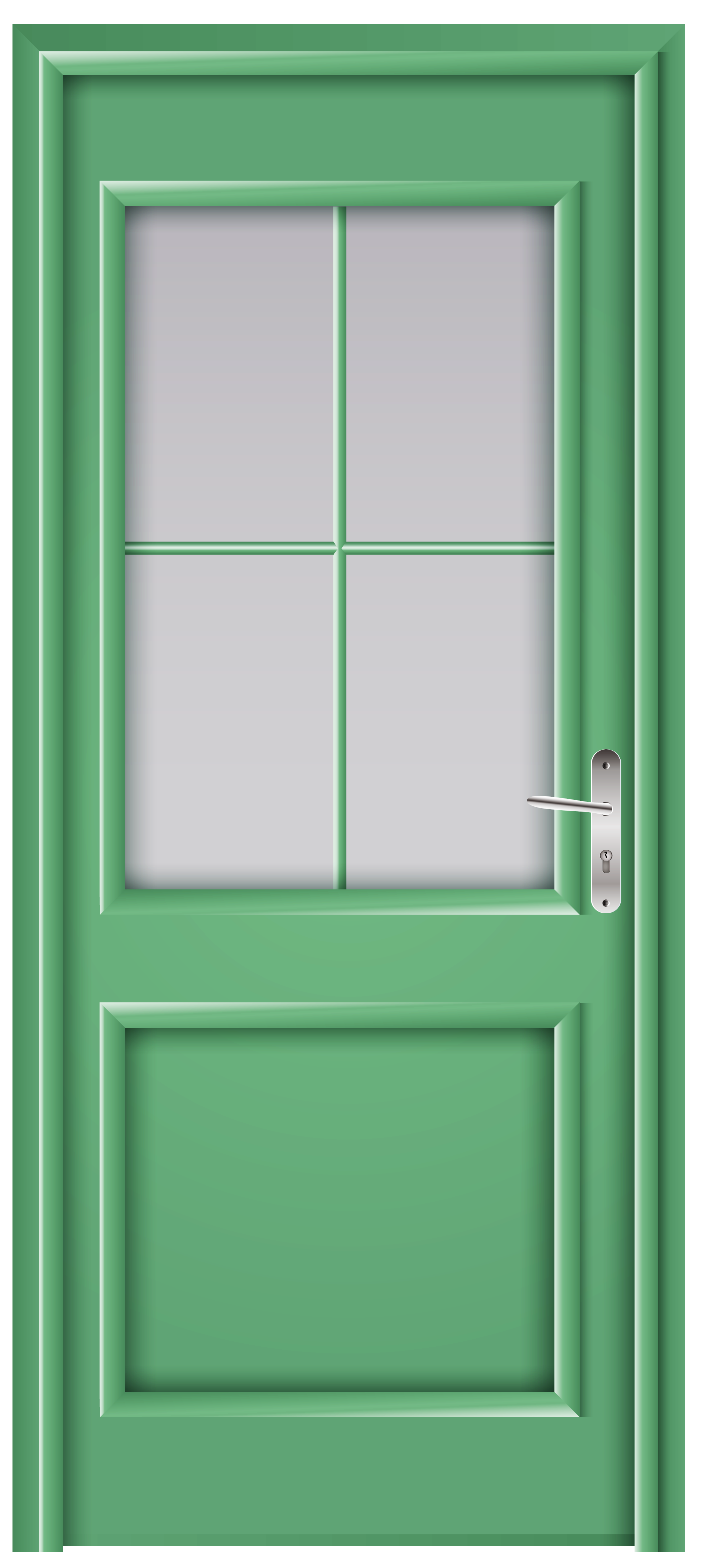 Door Green PNG Clip Art - Best WEB Clipart