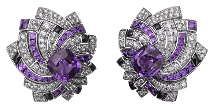 Earrings with Purple Diamonds PNG Clipart - Best WEB Clipart