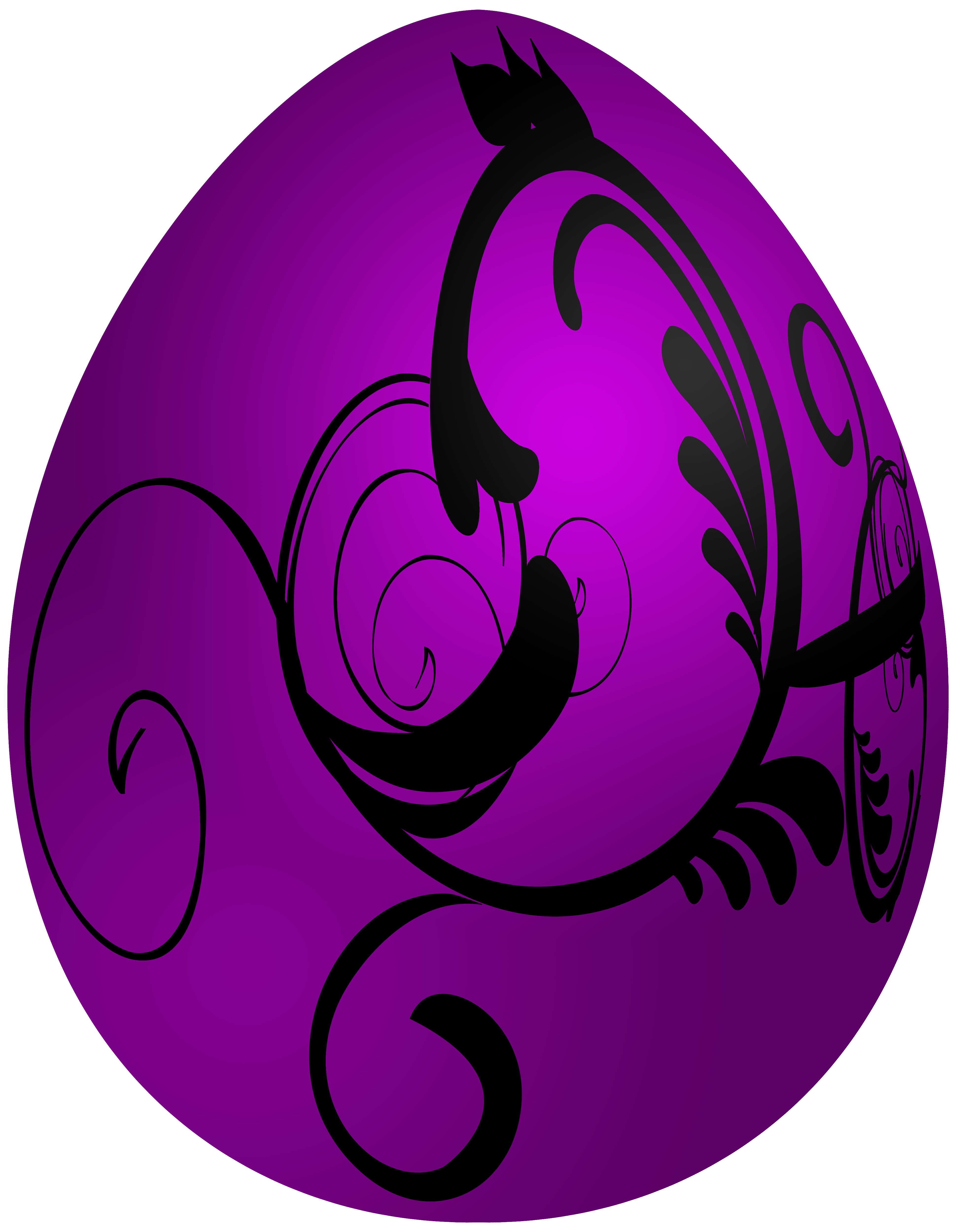Easter Purple Deco Egg PNG Clip Art - Best WEB Clipart