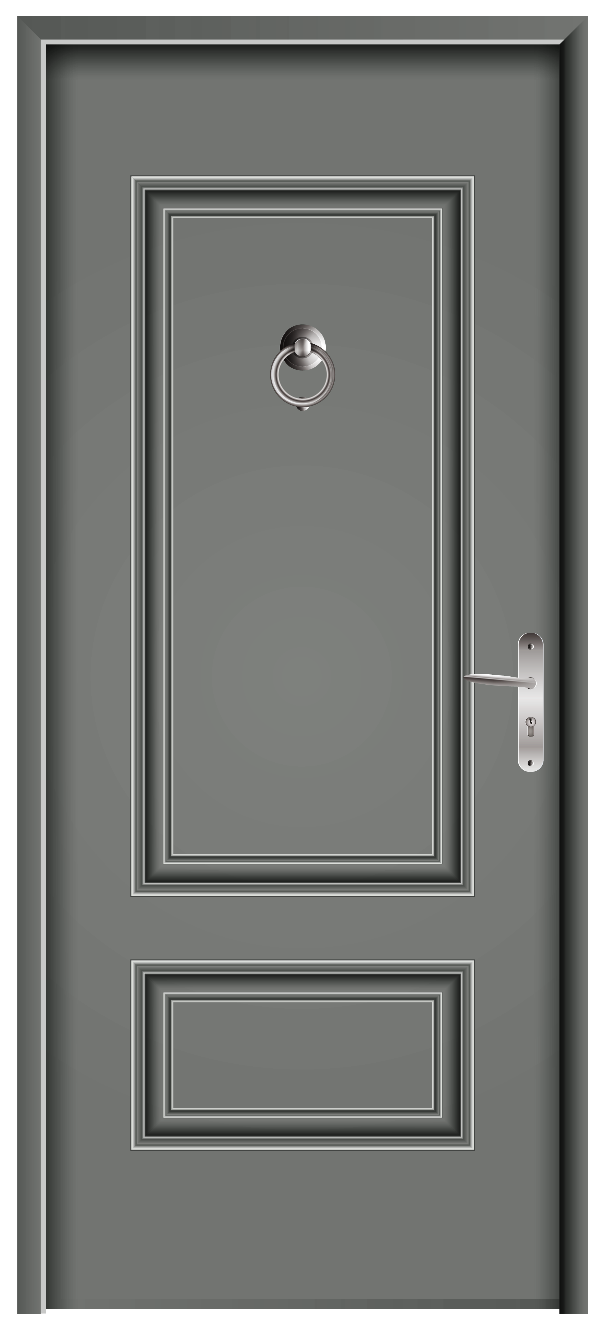 Front Door Grey PNG Clip Art - Best WEB Clipart