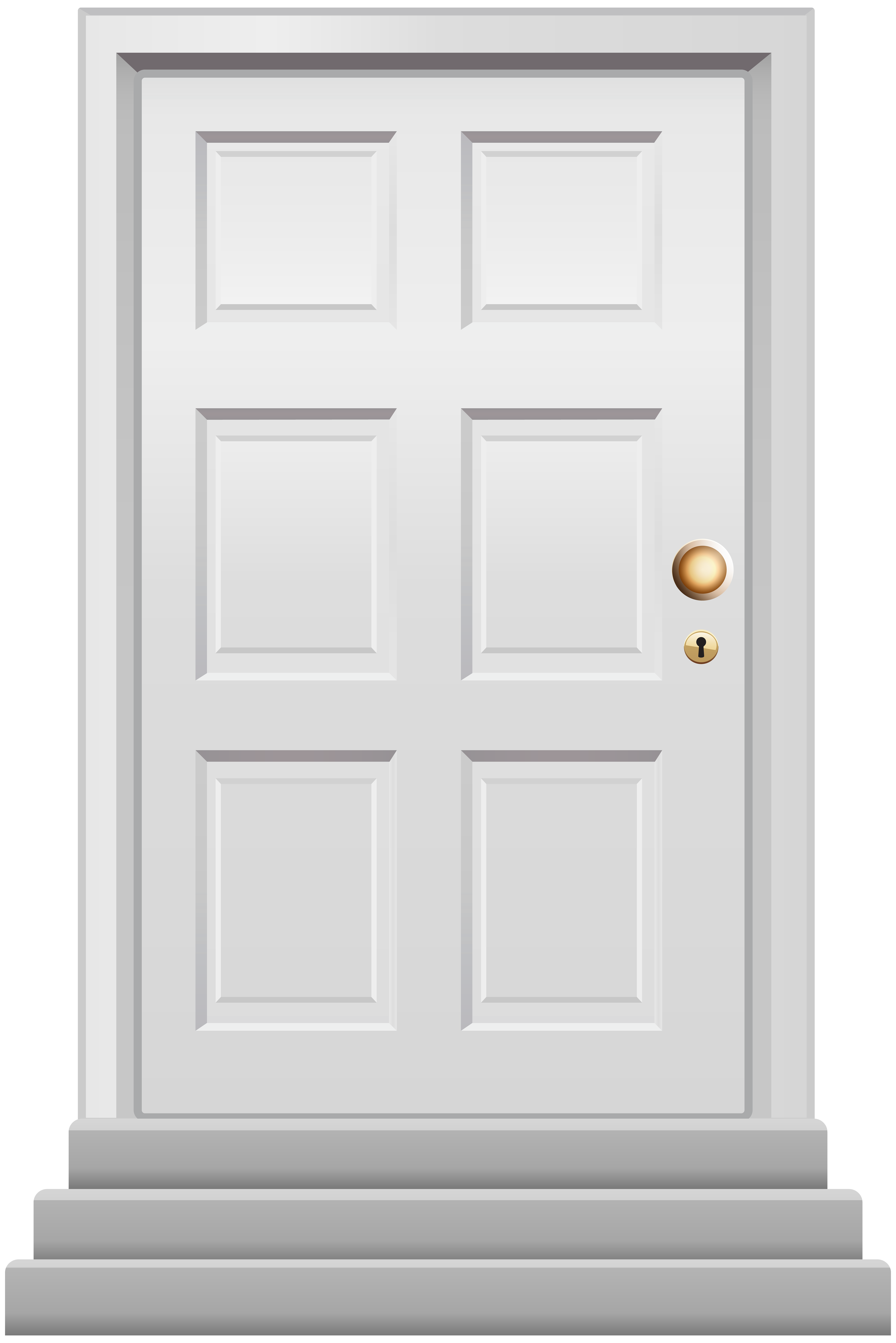 Front Door White PNG Clip Art - Best WEB Clipart