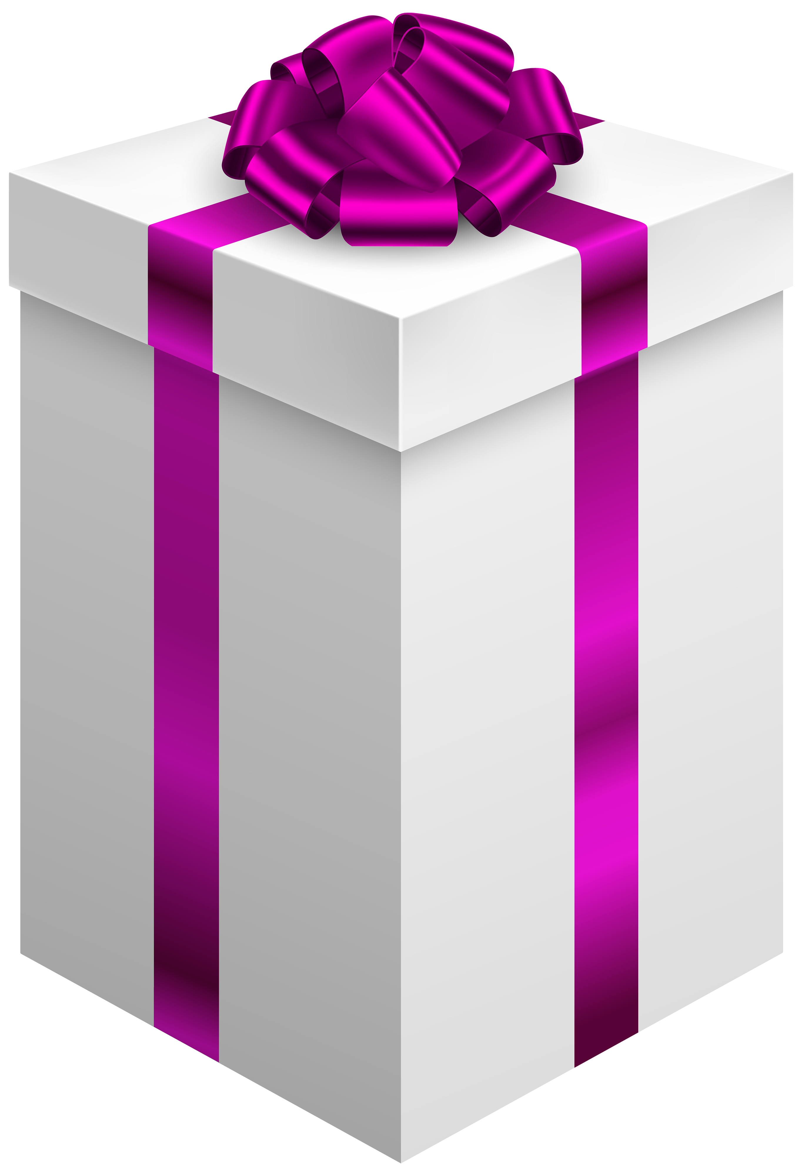 Gift Box with Purple Bow PNG Clipart - Best WEB Clipart