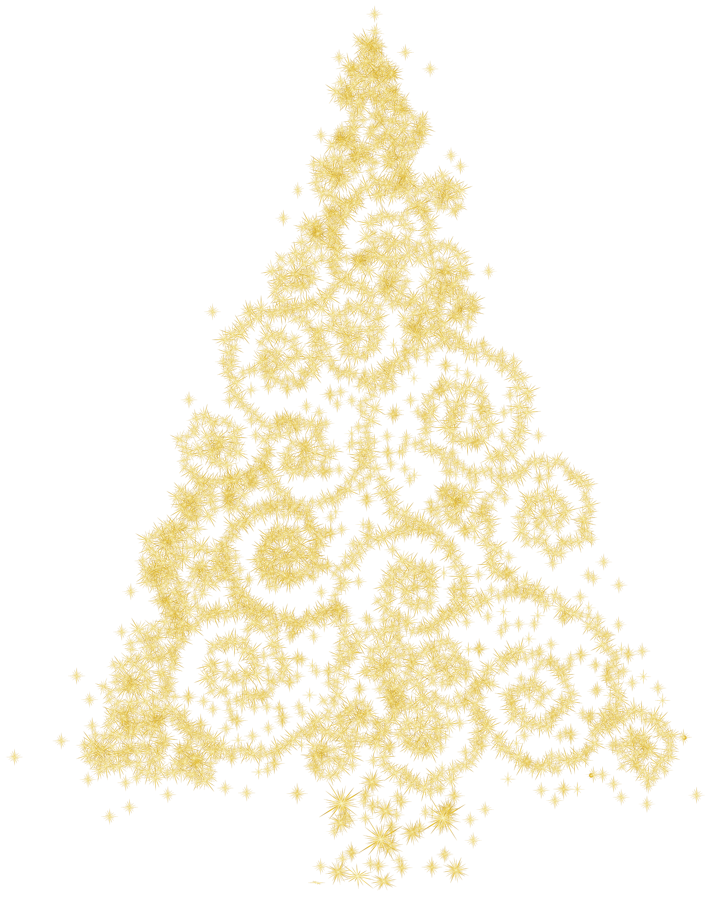 Gold Christmas Tree PNG Clip Art - Best WEB Clipart