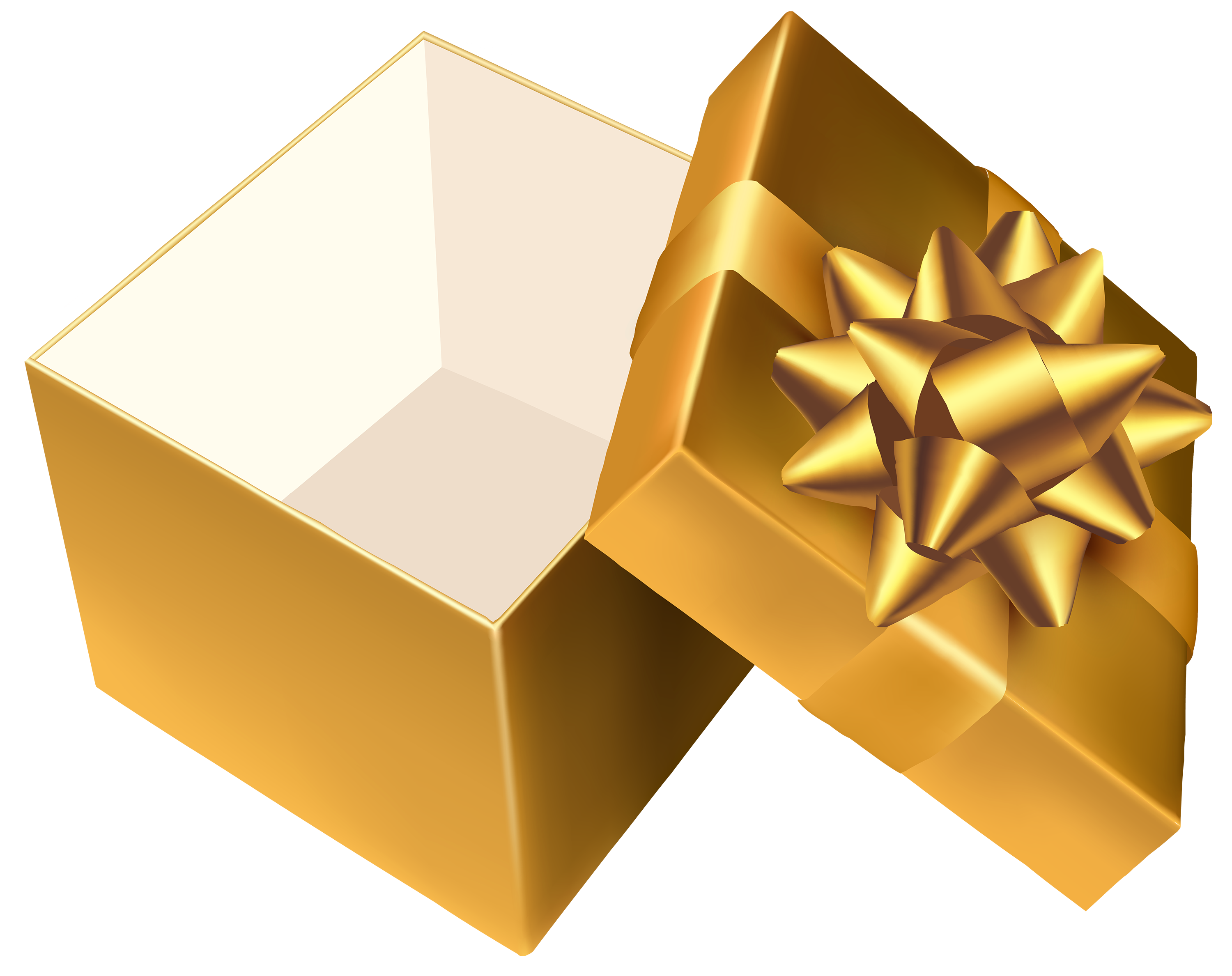 Gold Open Gift PNG Clipart - Best WEB Clipart