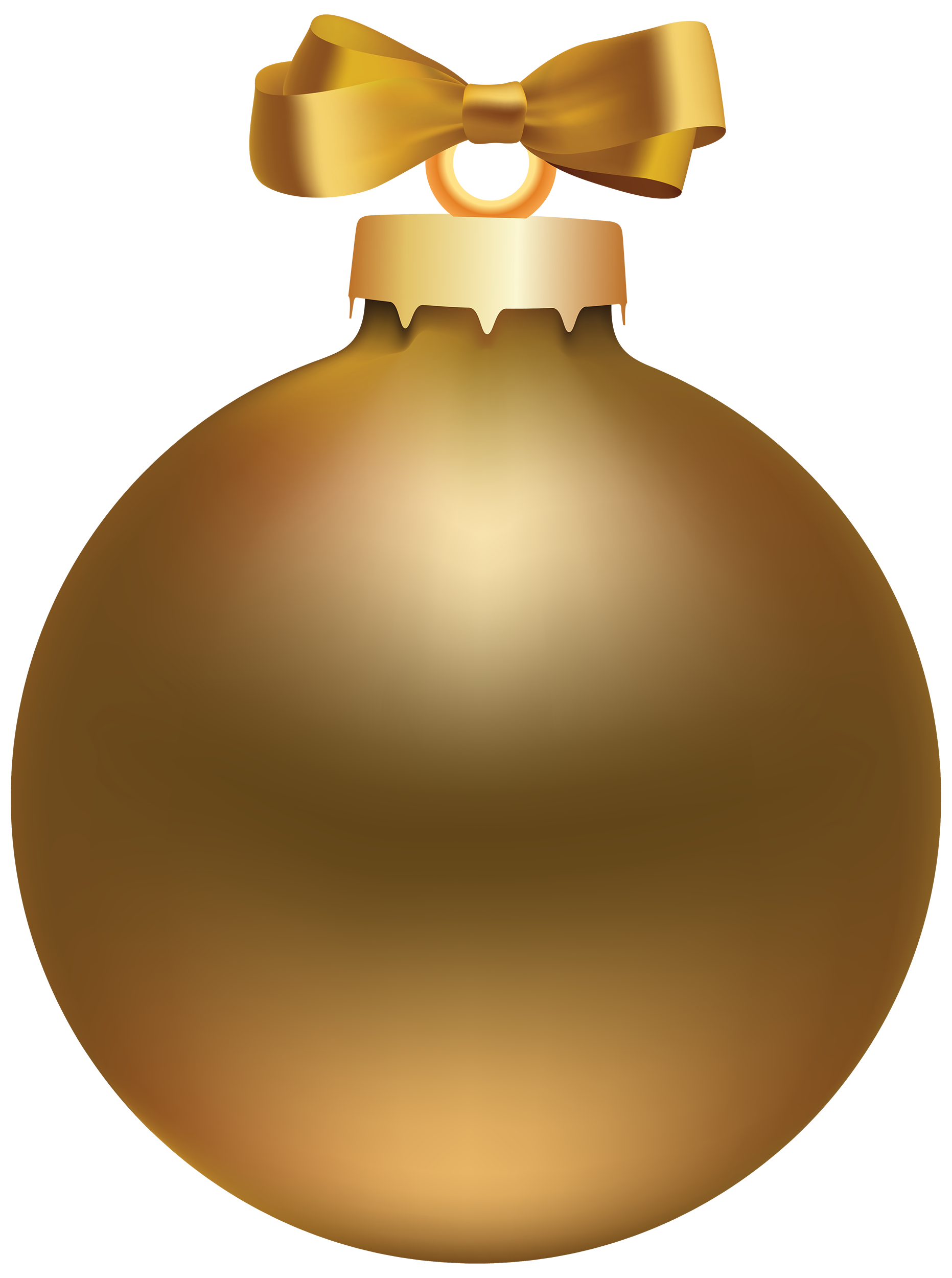 Golden Style Christmas Ball PNG Clipart - Best WEB Clipart