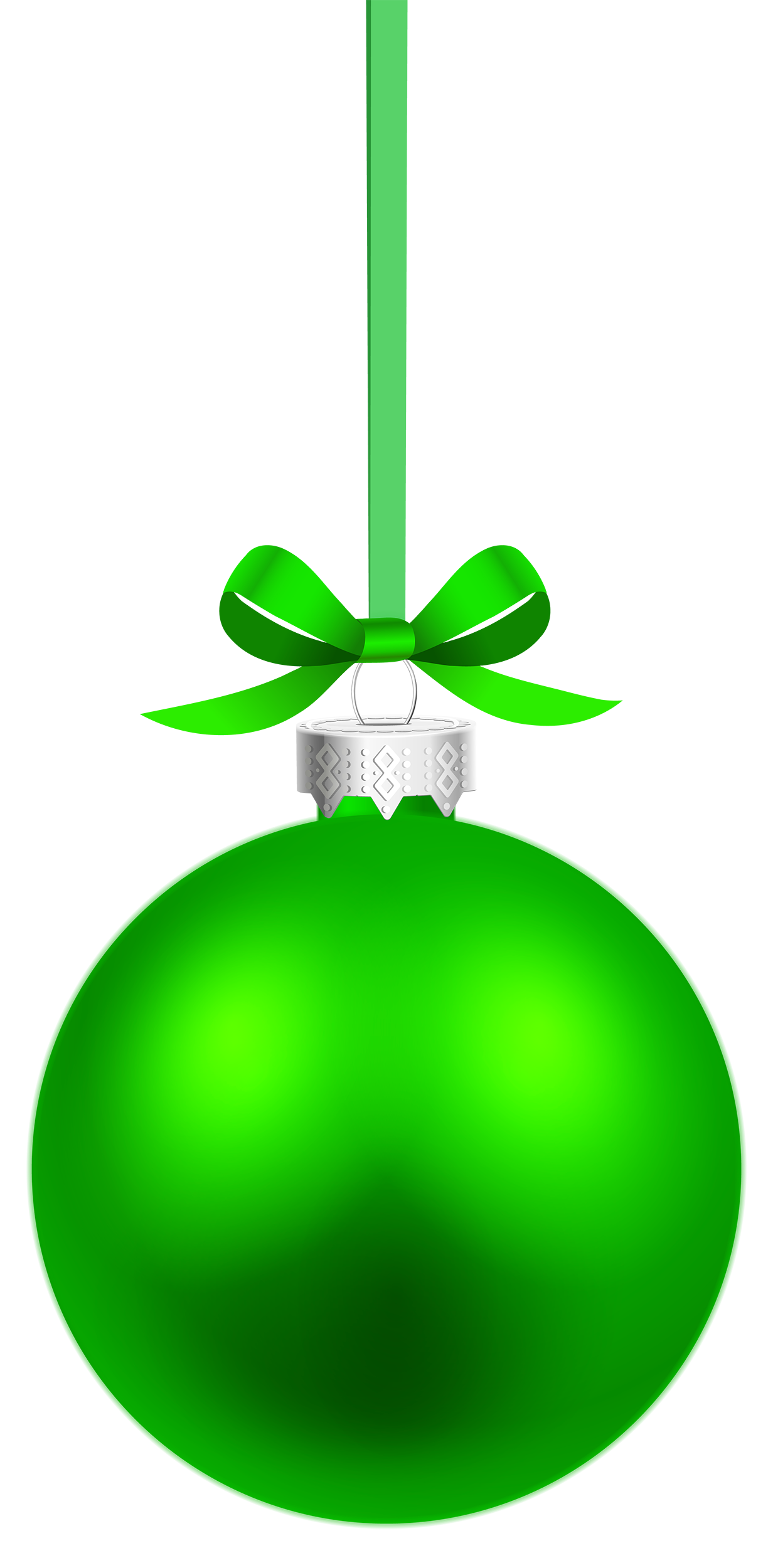 Green Hanging Christmas Ball PNG Clipart - Best WEB Clipart