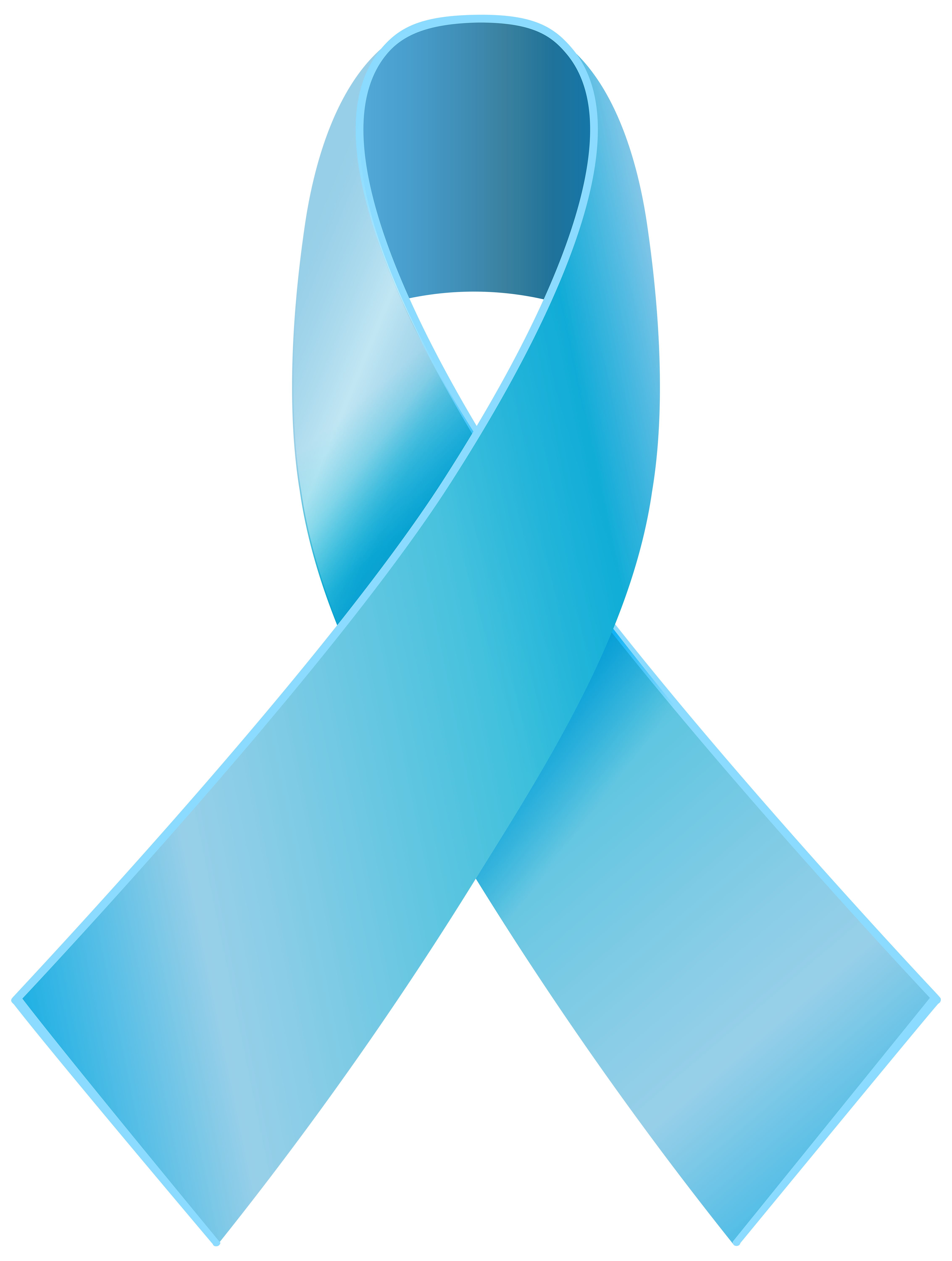 Light Blue Awareness Ribbon PNG Clip Art - Best WEB Clipart