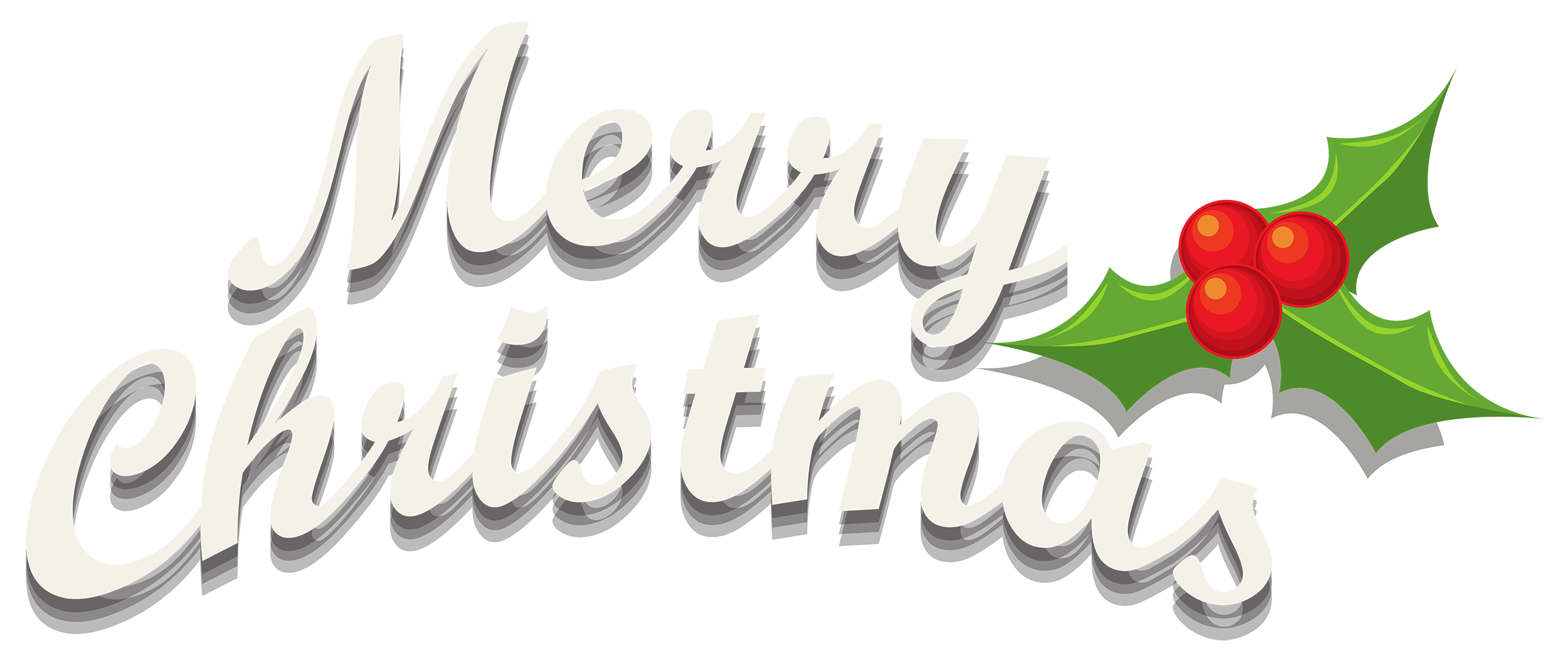 Merry Christmas Decor with Mistletoe PNG Clipart - Best WEB Clipart