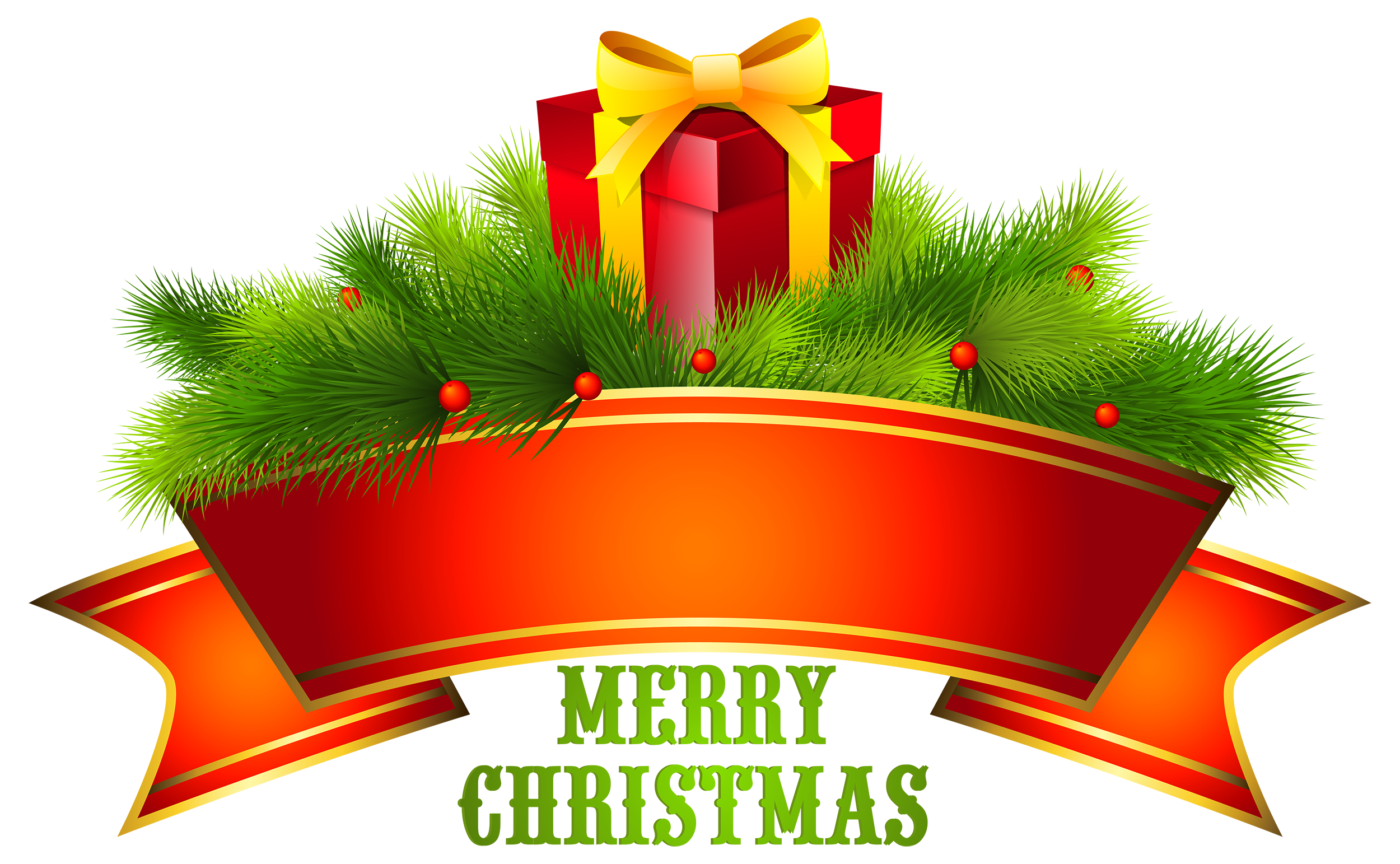 Merry Christmas Text Decor PNG Clipart - Best WEB Clipart