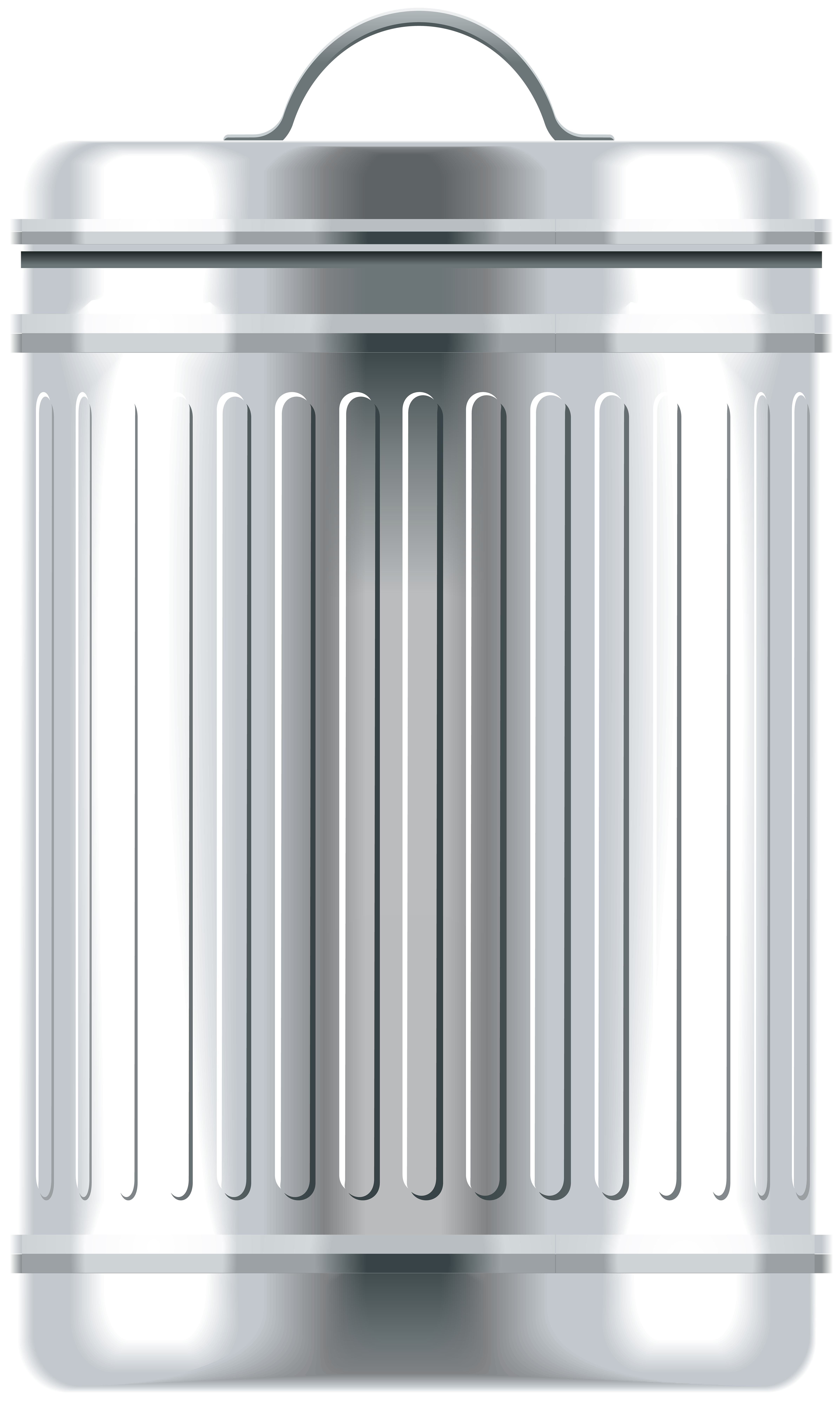 Metal Trash Can PNG Clip Art - Best WEB Clipart