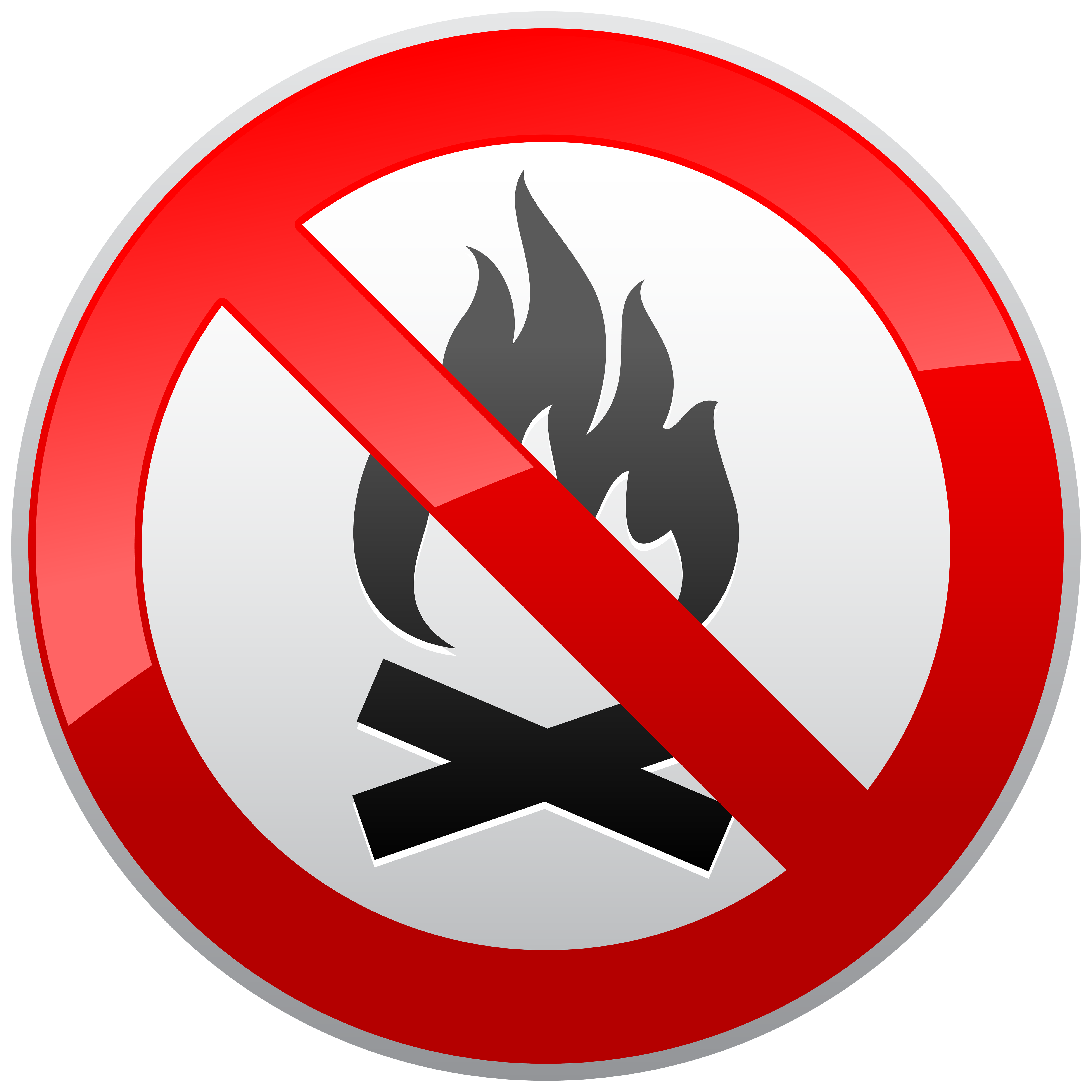 No Fire Prohibition Sign PNG Clipart - Best WEB Clipart