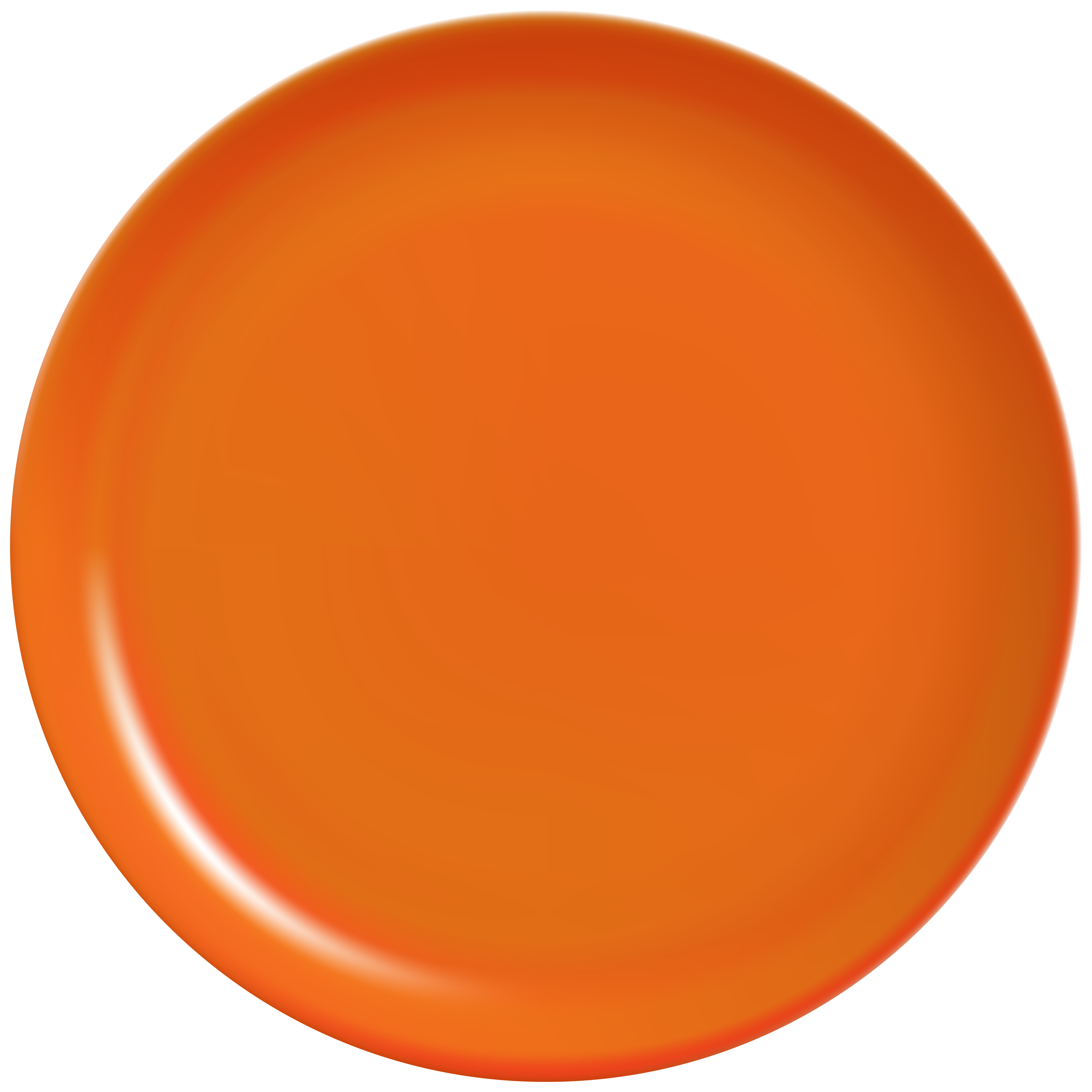 Orange Plate PNG Clip Art - Best WEB Clipart