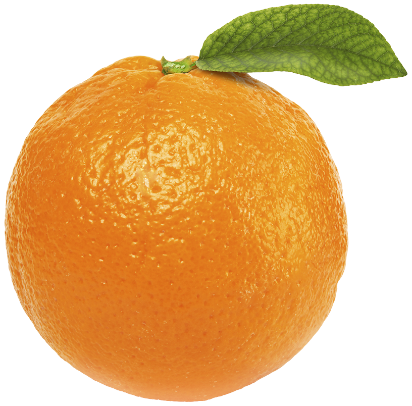 Orange with Leaf PNG Clipart - Best WEB Clipart