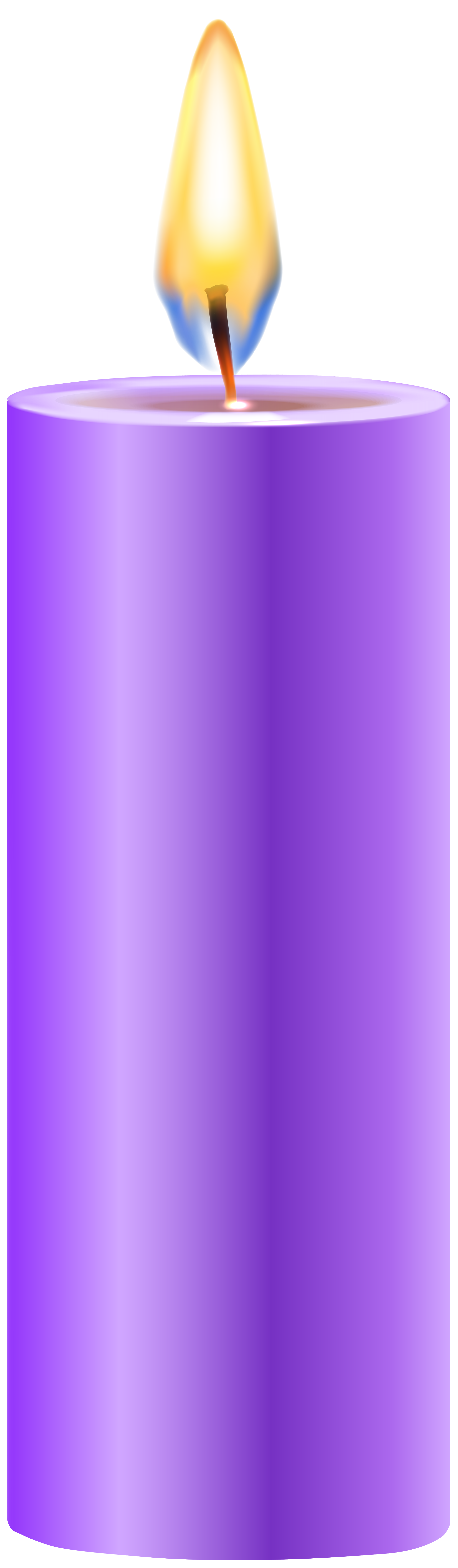 Purple Candle PNG Clip Art - Best WEB Clipart