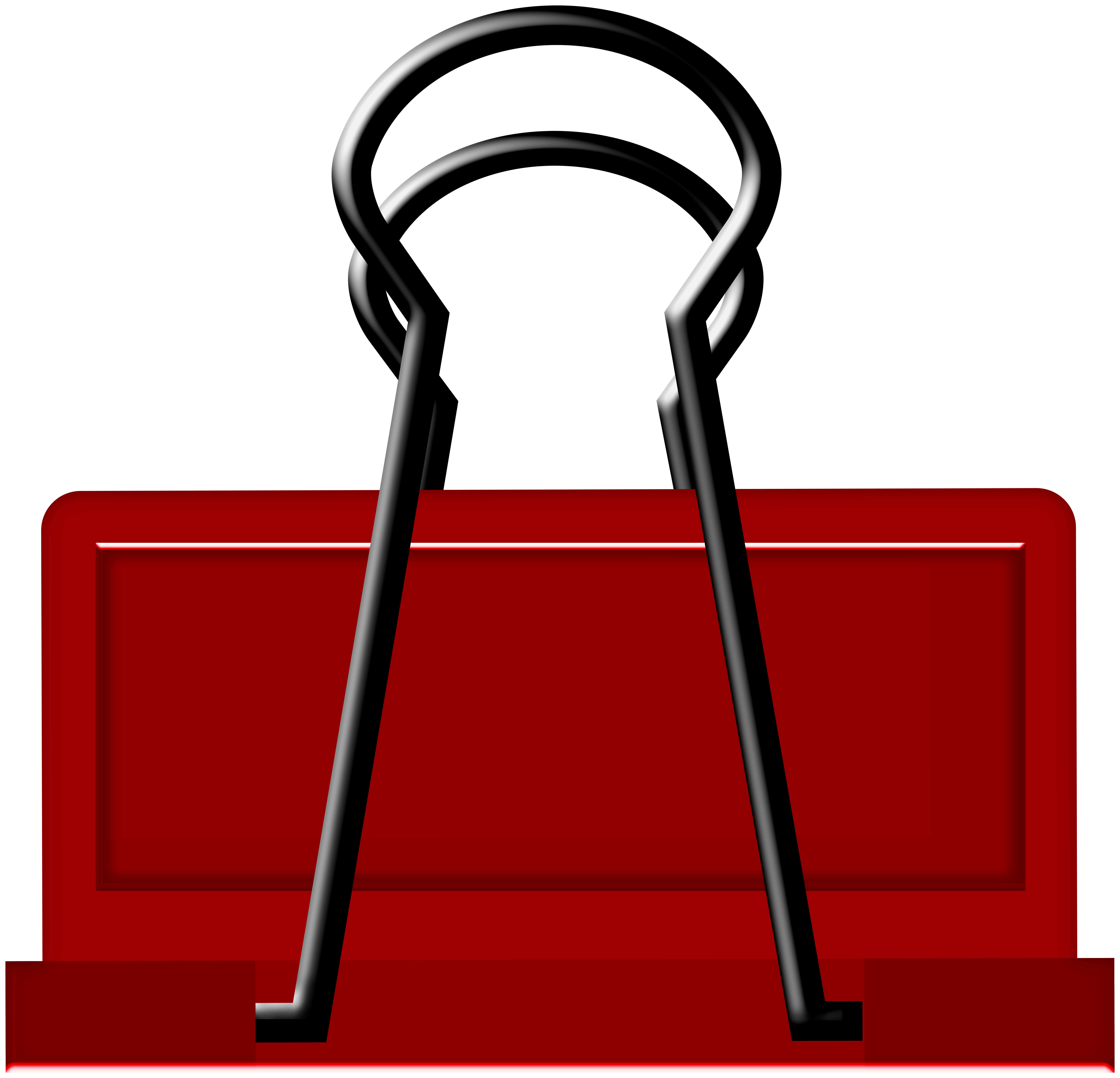 Red Binder Clip Art - Best WEB Clipart