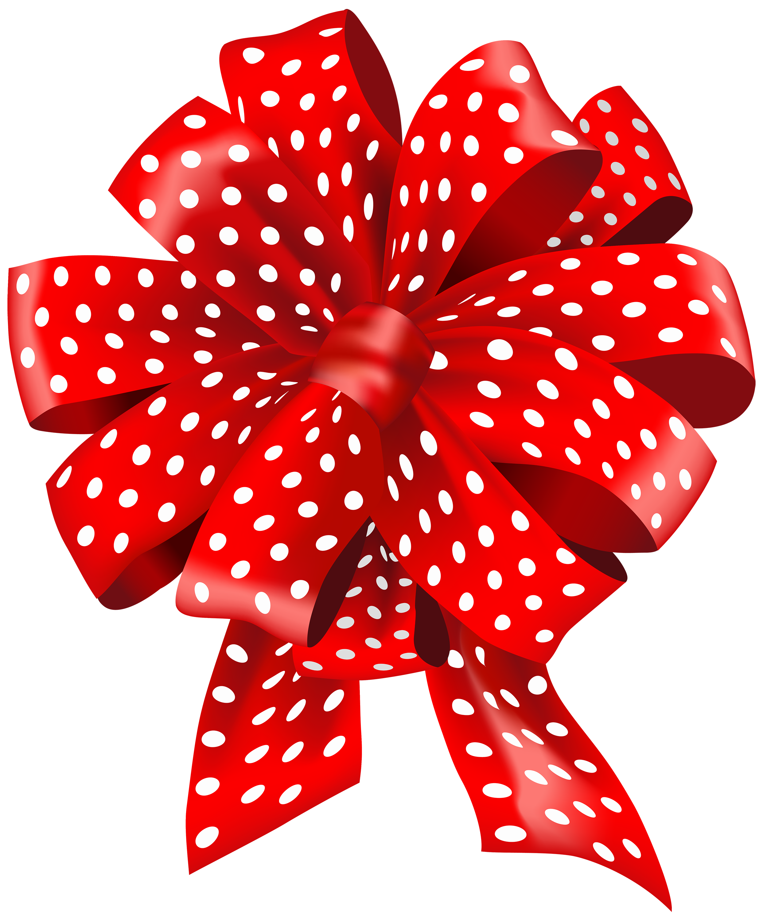 Red Dotted Bow PNG Clipart - Best WEB Clipart