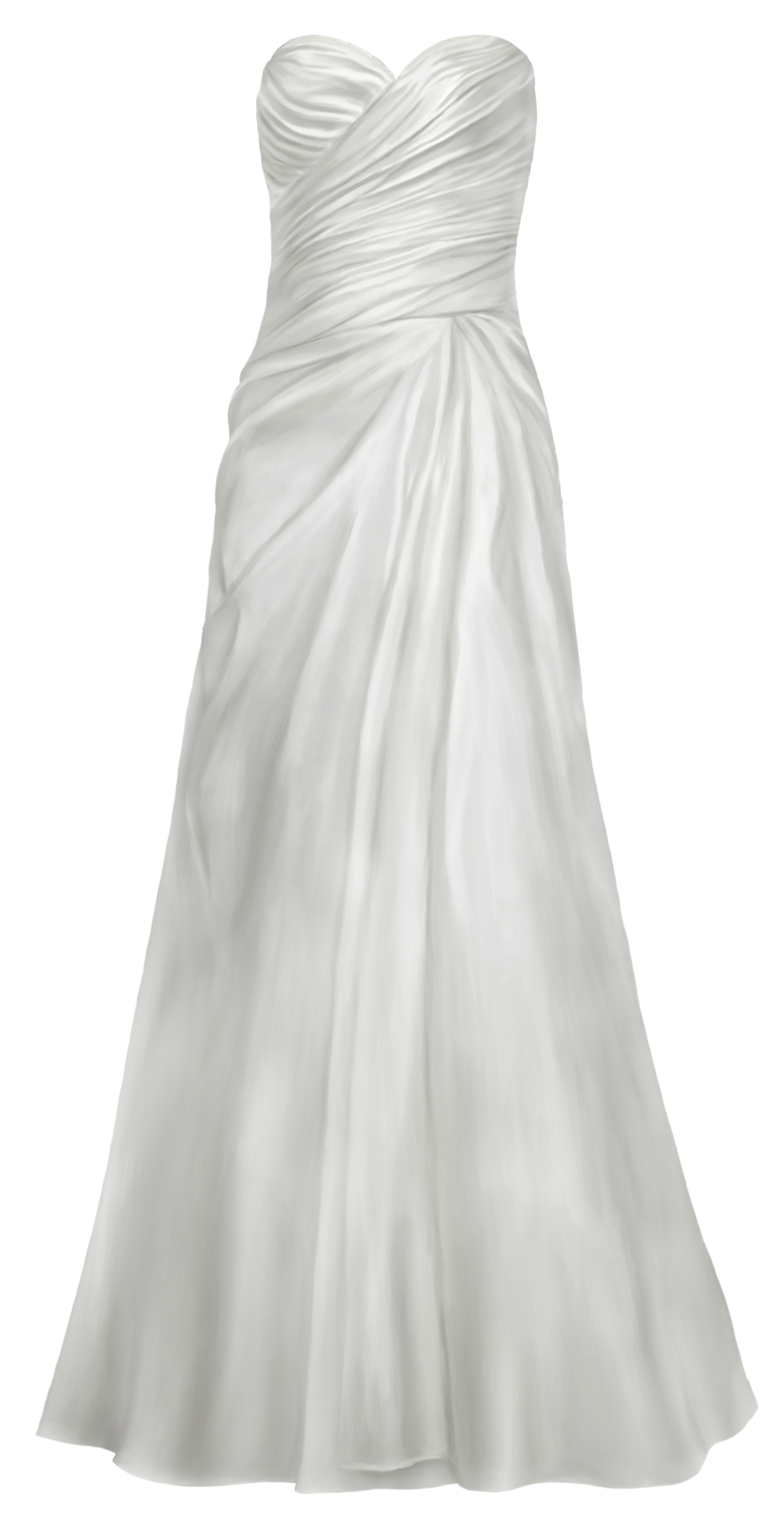 Satin Wedding Dress PNG Clip Art Best WEB Clipart