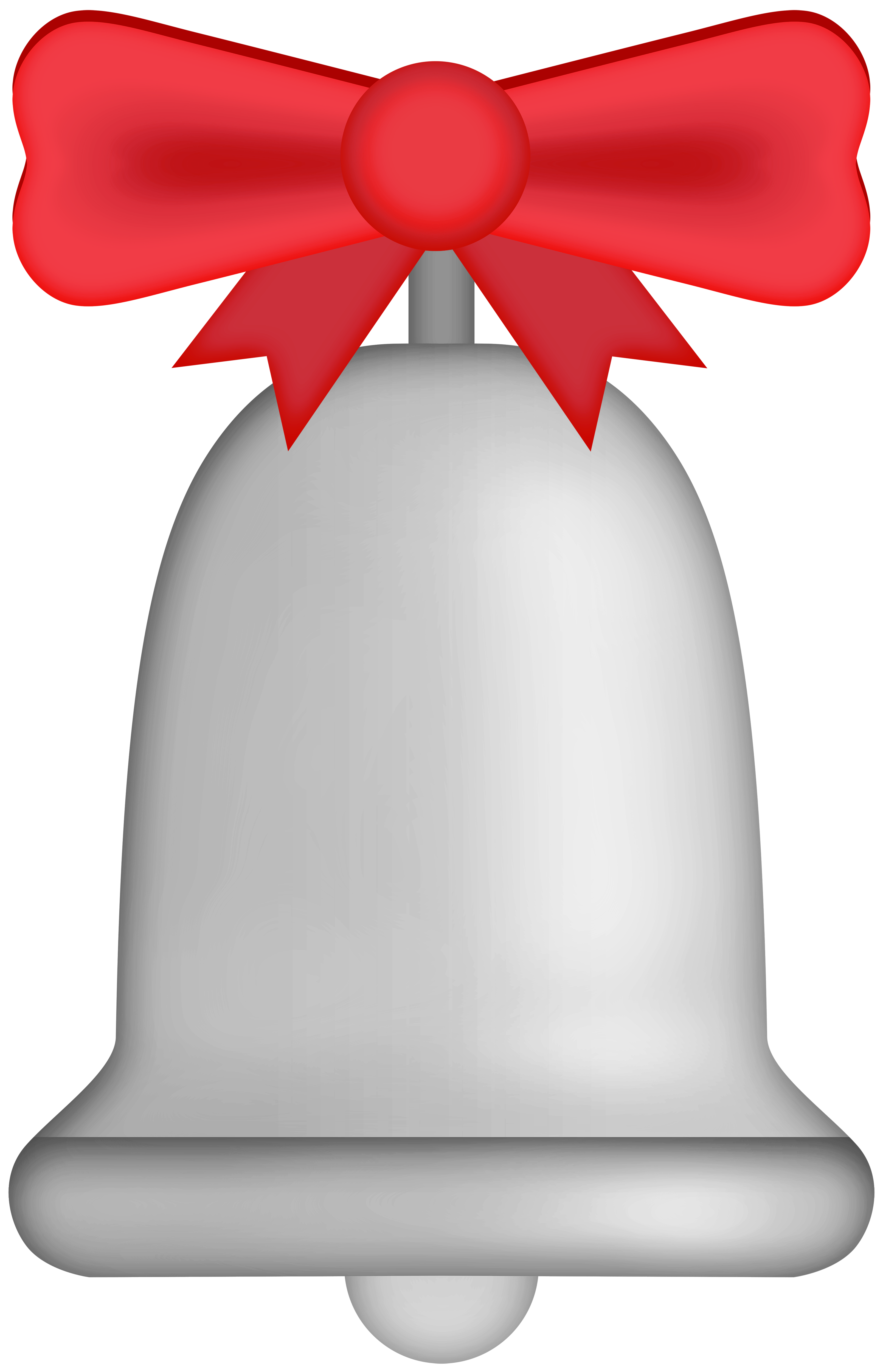 Silver Christmas Bell PNG Clip Art - Best WEB Clipart