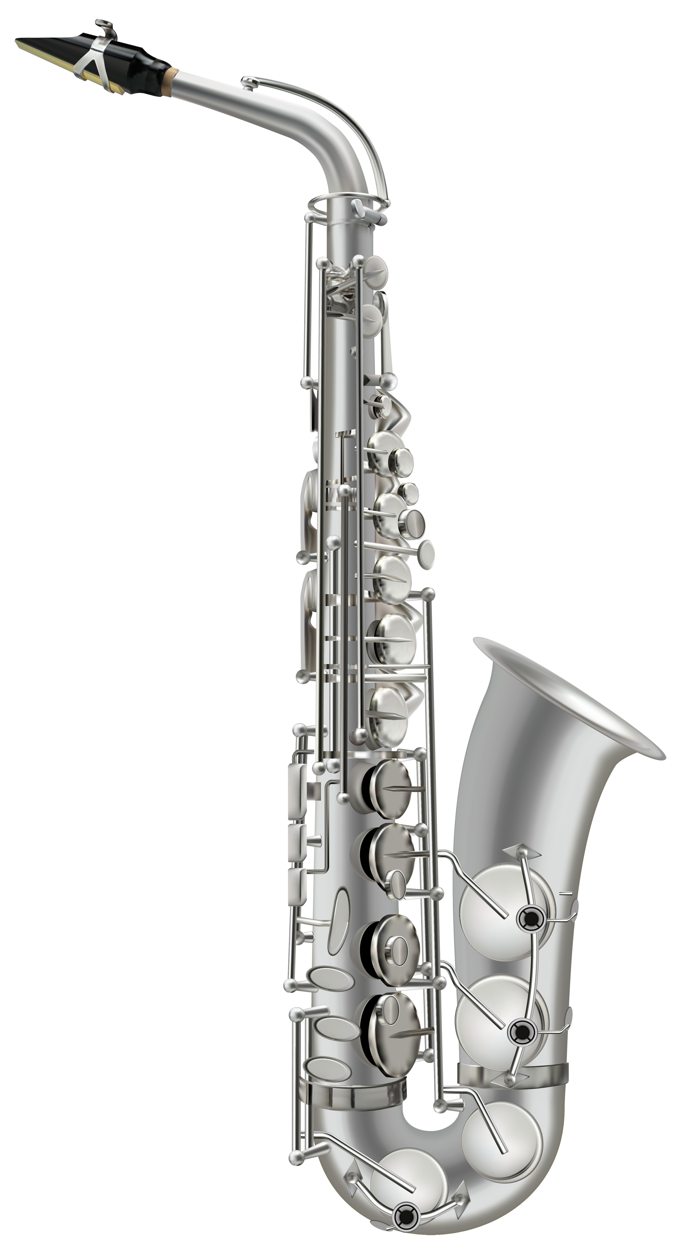 Silver Saxophone PNG Clipart - Best WEB Clipart