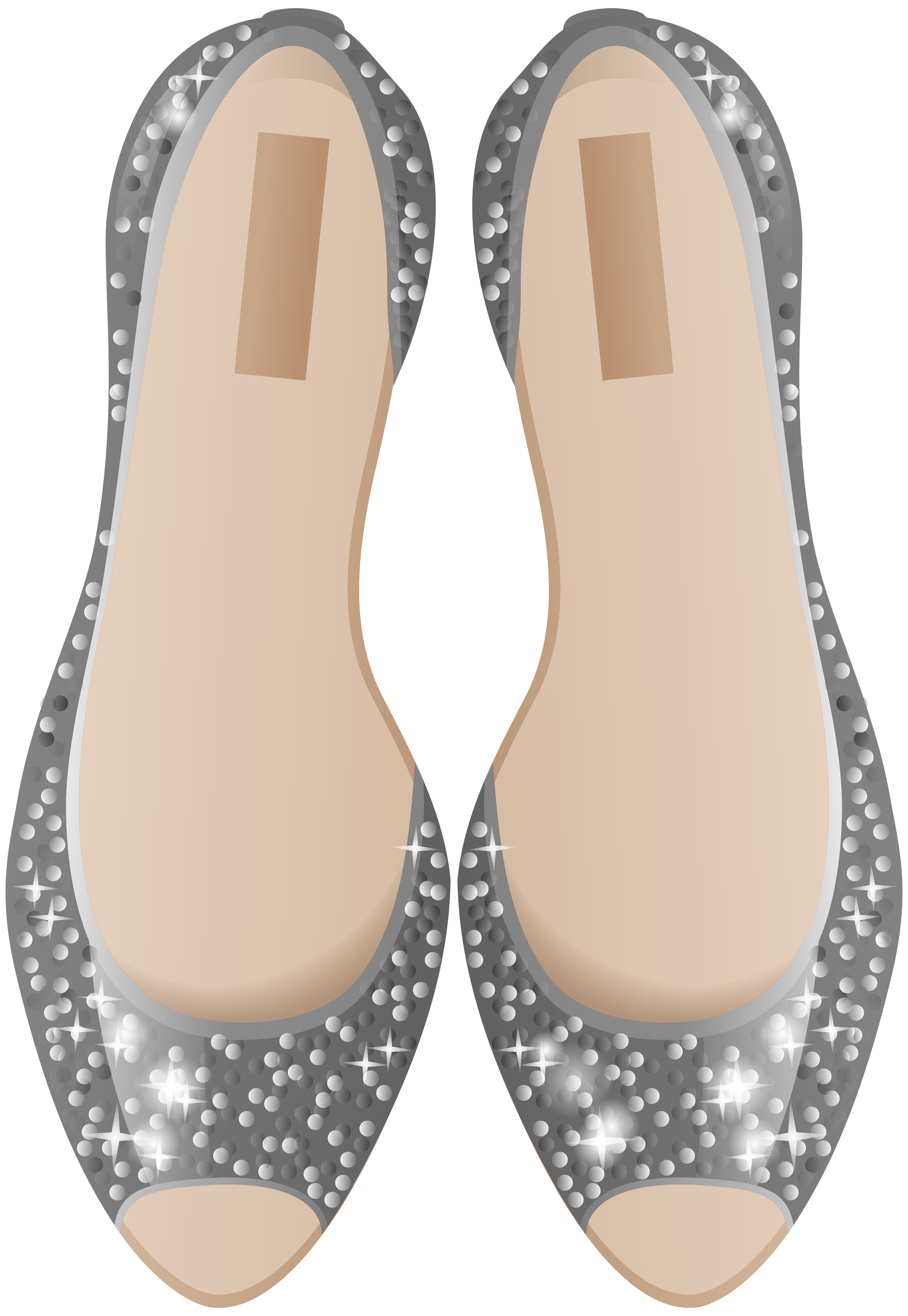 Silver Shoes PNG Clip Art - Best WEB Clipart