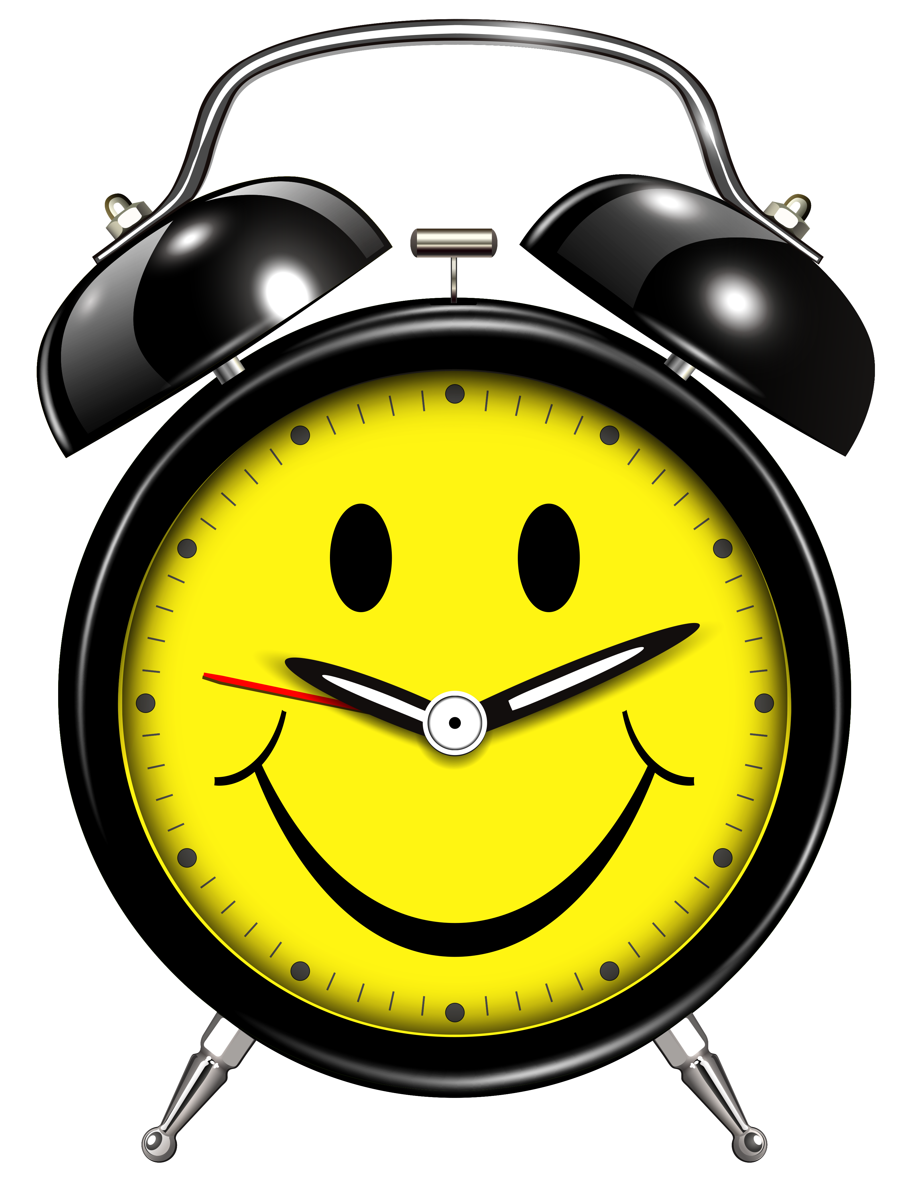Smiling Alarm Clock PNG Clip Art - Best WEB Clipart