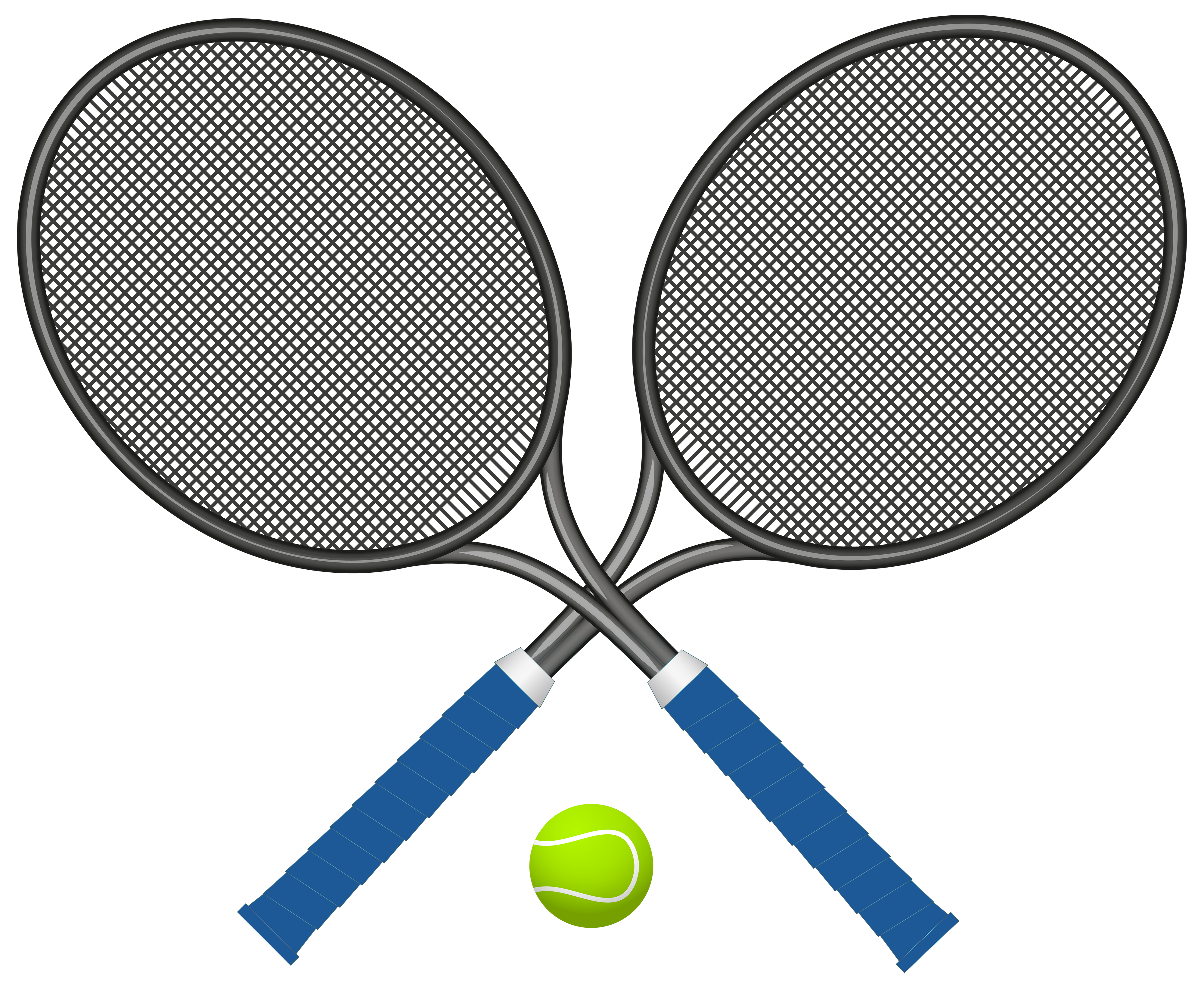 Tennis Rackets with Ball PNG Clipart - Best WEB Clipart