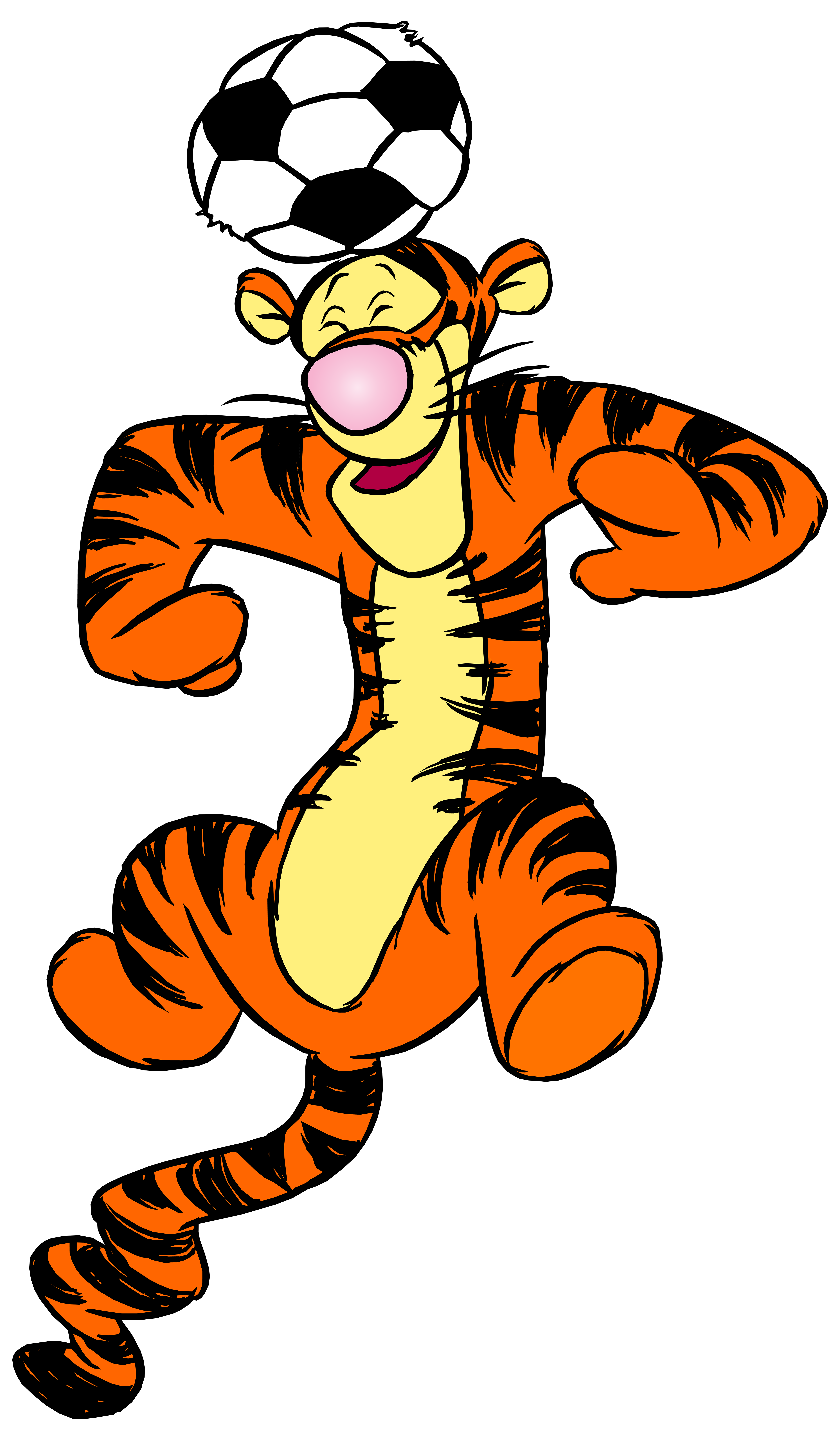 Tigger and Football PNG Clip Art - Best WEB Clipart