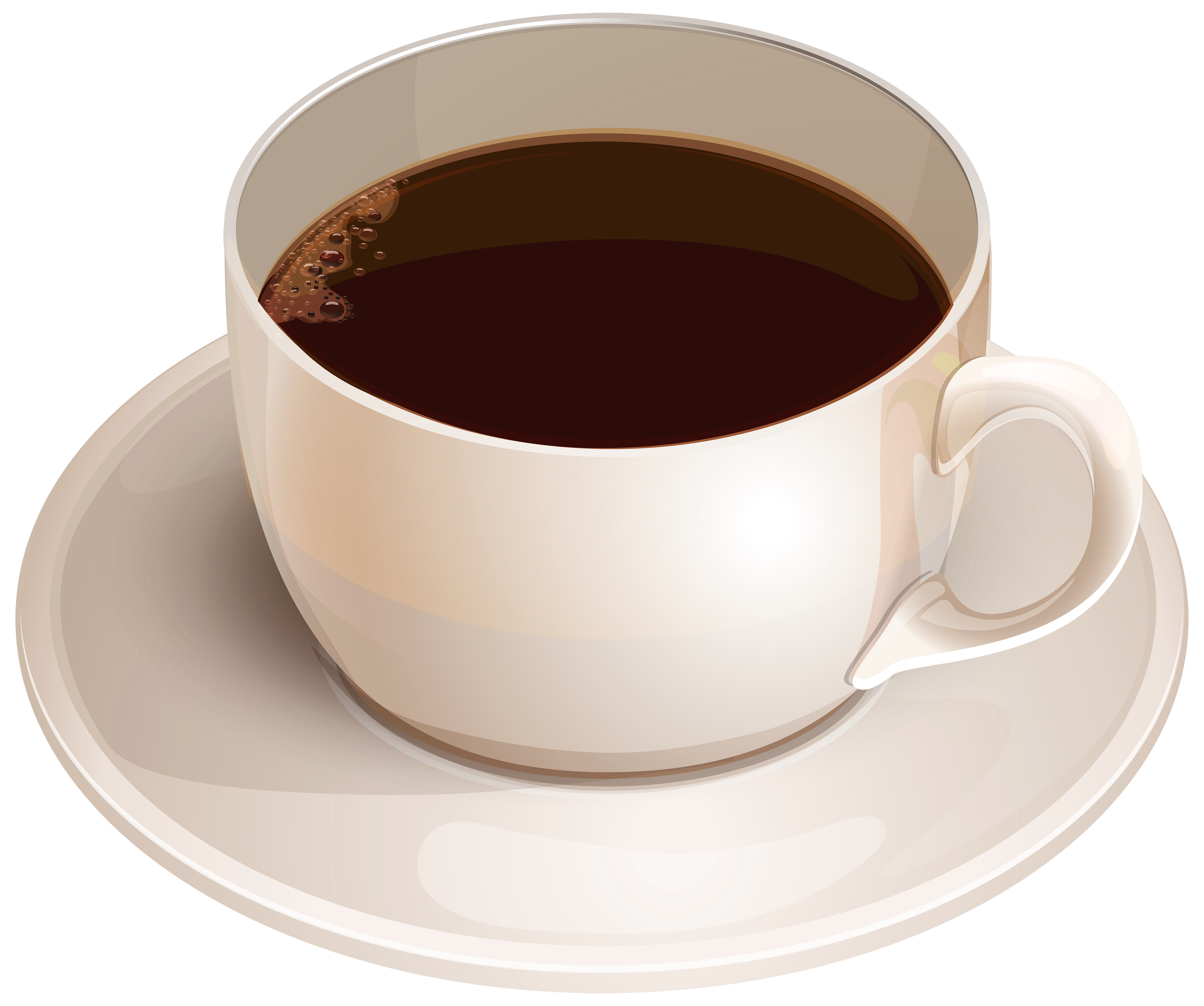 White Cup with Coffee PNG Clipart - Best WEB Clipart